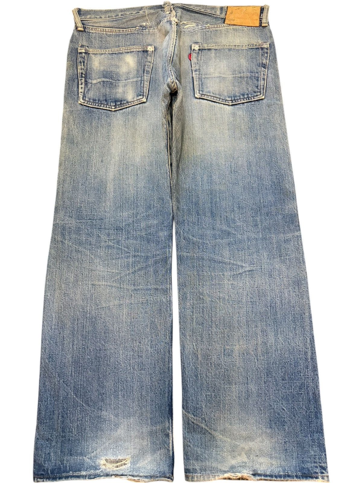 Studio D'Artisan Vintage Japanese Brand Mud Wash Selvedge Baggy Jeans Size US 35 - 2 Thumbnail