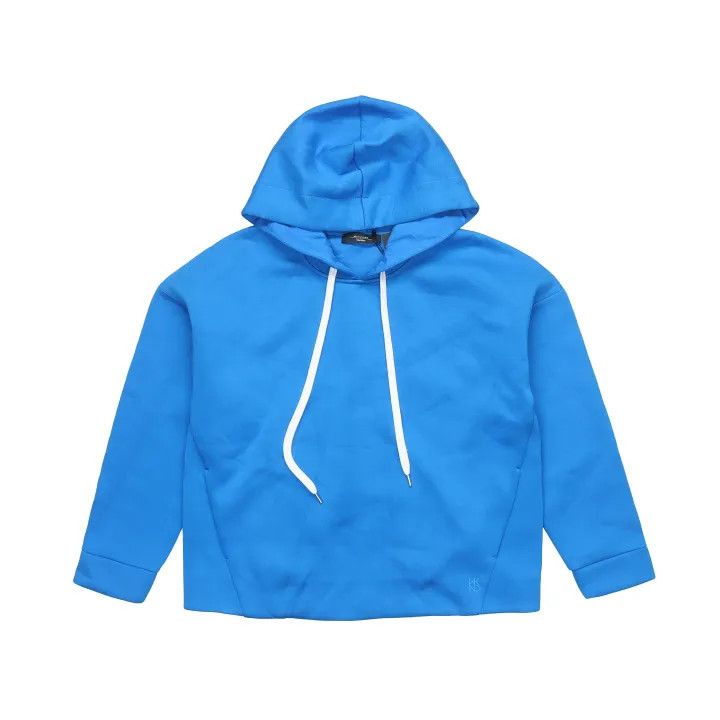 Max Mara Maxmara Blue Hooded Sweatshirt for Women 0079 Size M / US 6-8 / IT 42-44 - 1 Thumbnail