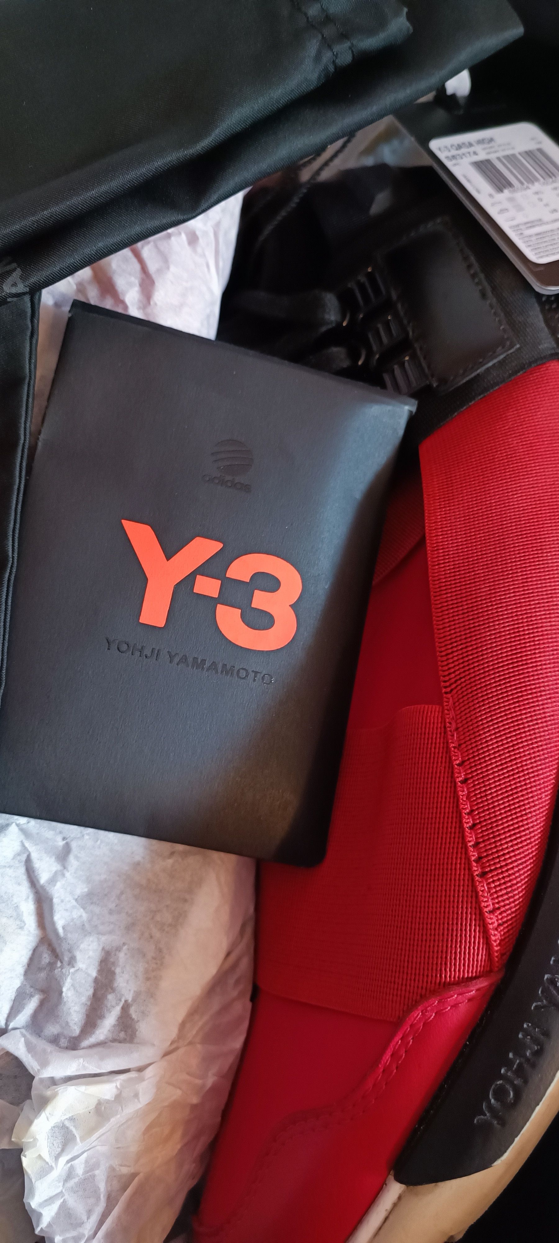 Adidas adidas Y-3 Qasa High Red Black Size US 11 / EU 44 - 13 Thumbnail