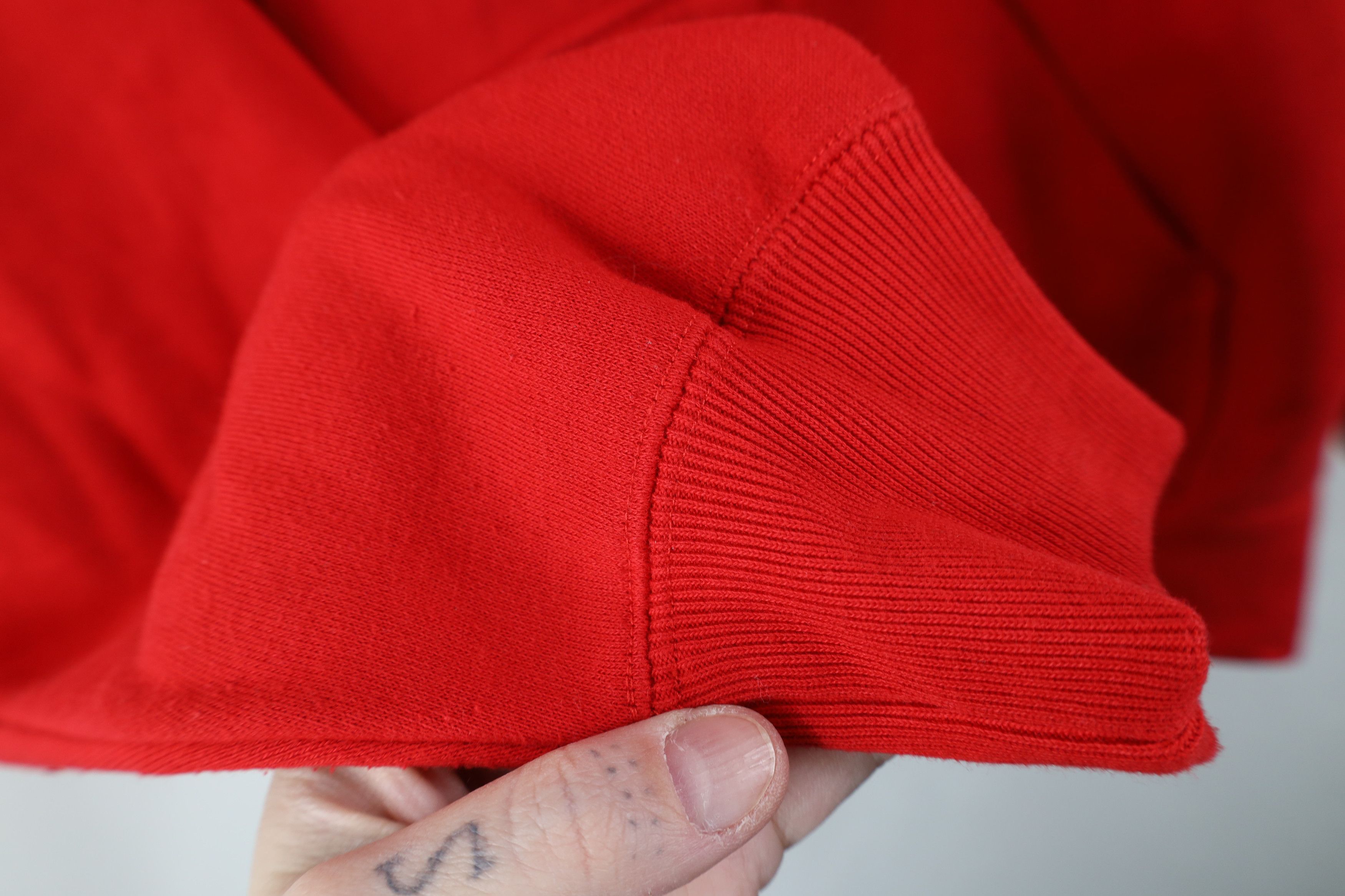 Gap Vintage 80s 90s Gap Sport Faded Blank Hoodie Sweatshirt Red Size M / US 6-8 / IT 42-44 - 7 Thumbnail