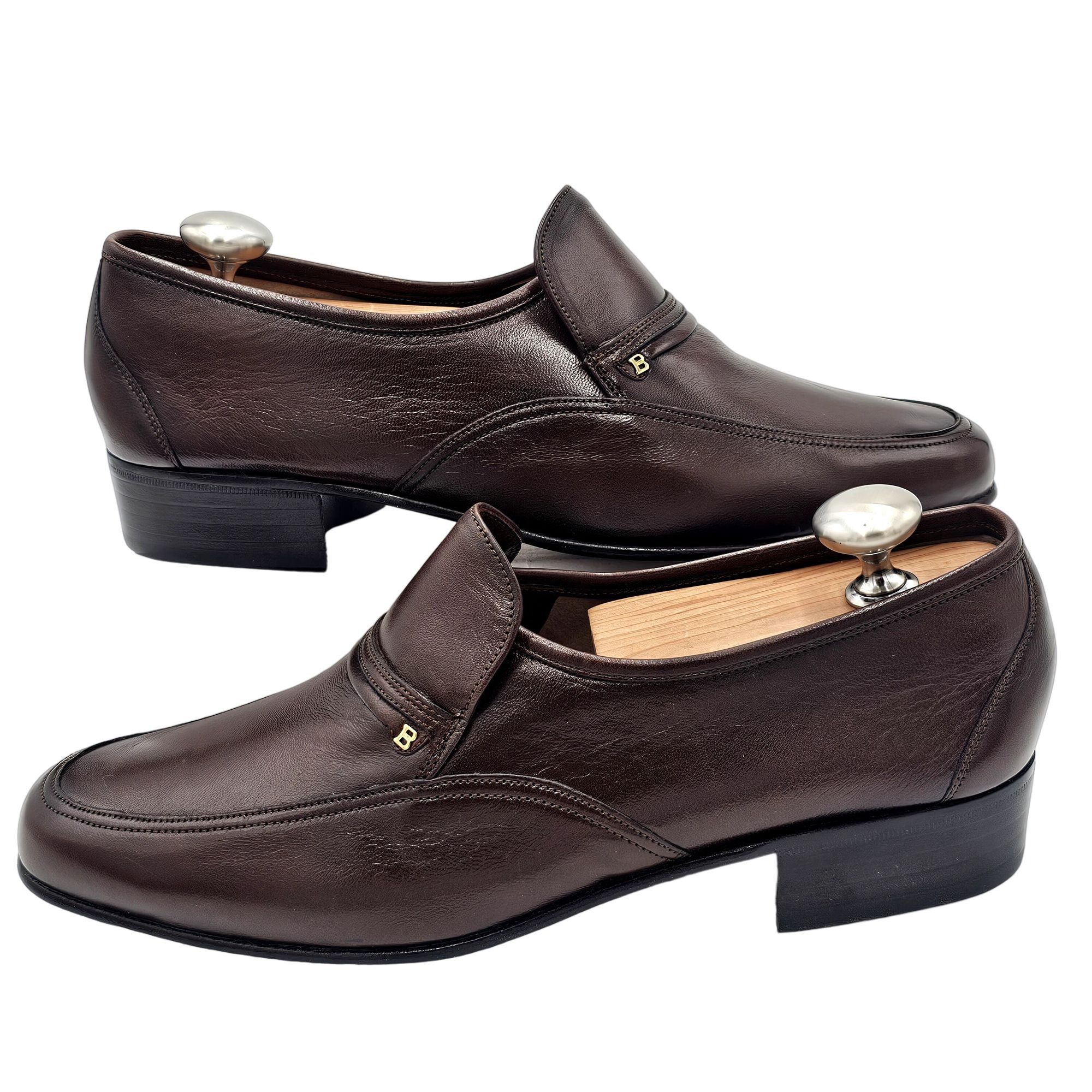 Bally NEW Vintage Bally Men 6.5E Brown Calfskin Leather Dress Shoe Size US 6.5 / EU 39-40 - 7 Thumbnail