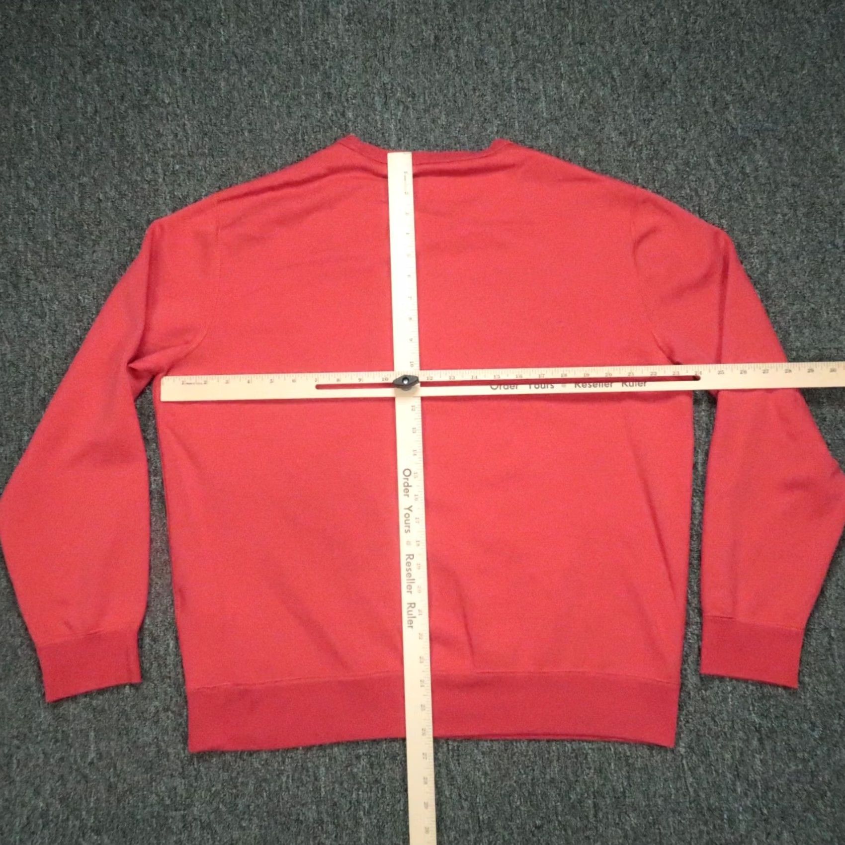 Polo Ralph Lauren Polo Ralph Lauren Sweatshirt Men Large Red Crew Pullover Jumper Embossed Size US L / EU 52-54 / 3 - 5 Thumbnail