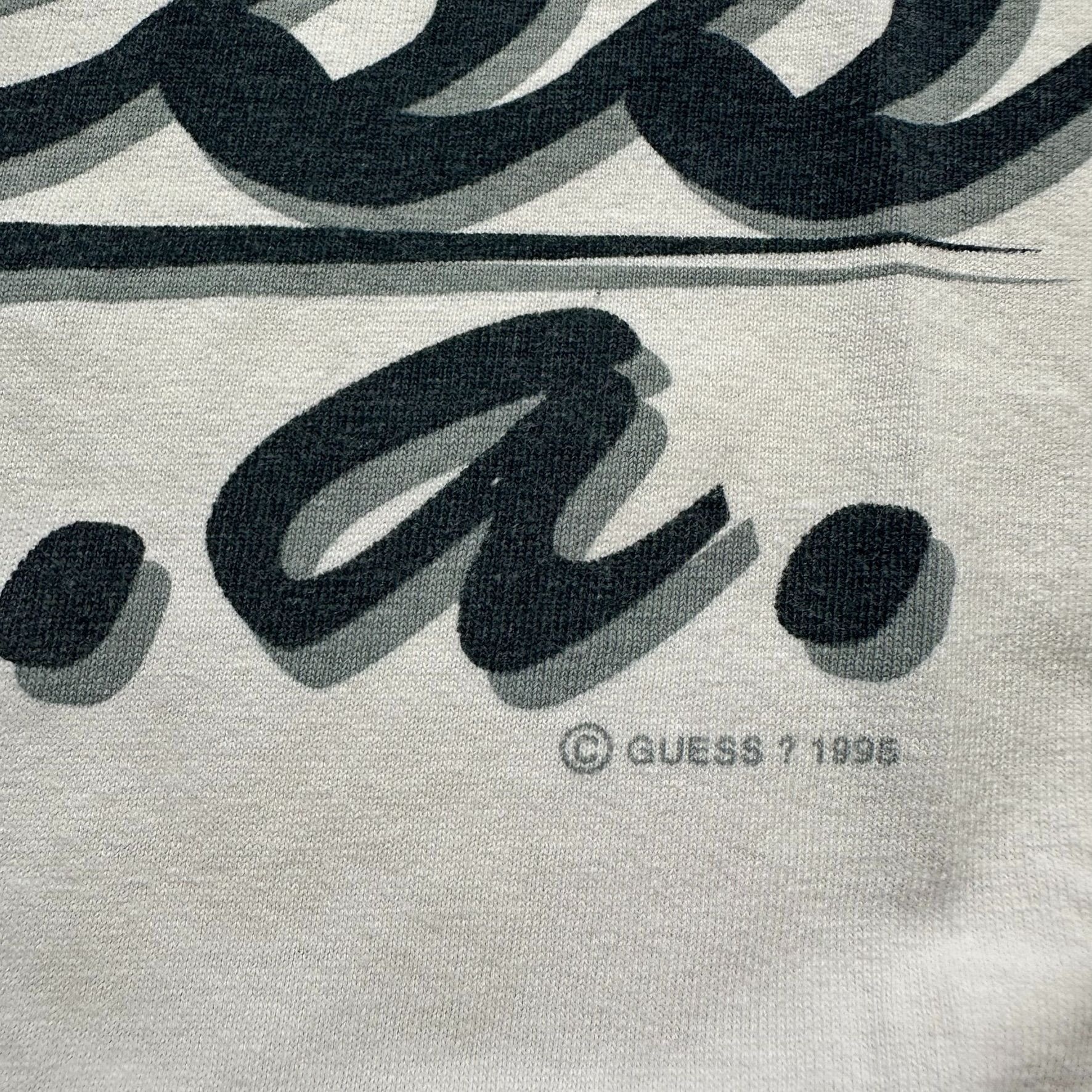Guess Vintage 90s Guess USA Logo T-Shirt White Script Spell Out Size US M / EU 48-50 / 2 - 3 Thumbnail