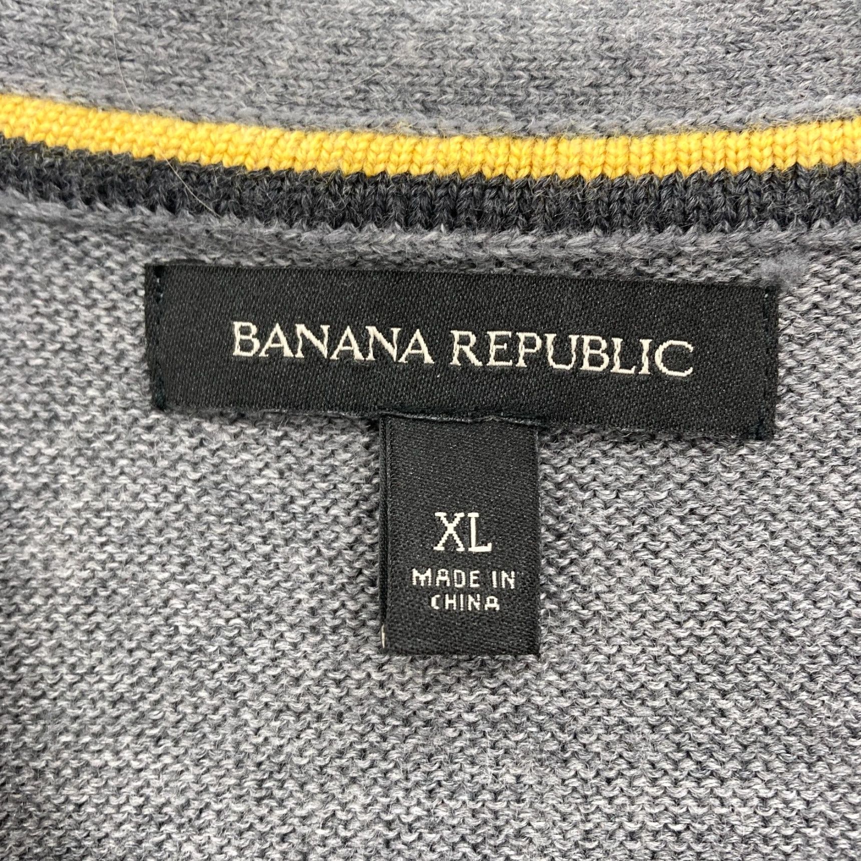 Banana Republic Banana Republic Merino Wool Cardigan Sweater Vest Mens XL Grandpa Preppy Pockets Size US XL / EU 56 / 4 - 4 Thumbnail