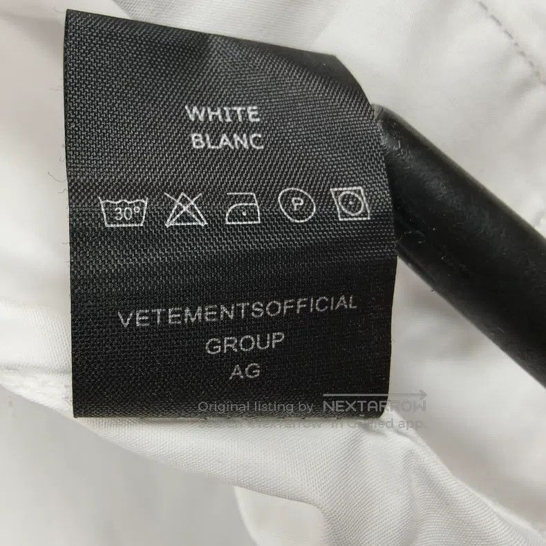 Vetements VETEMENTS White Shirt Size US M / EU 48-50 / 2 - 9 Thumbnail