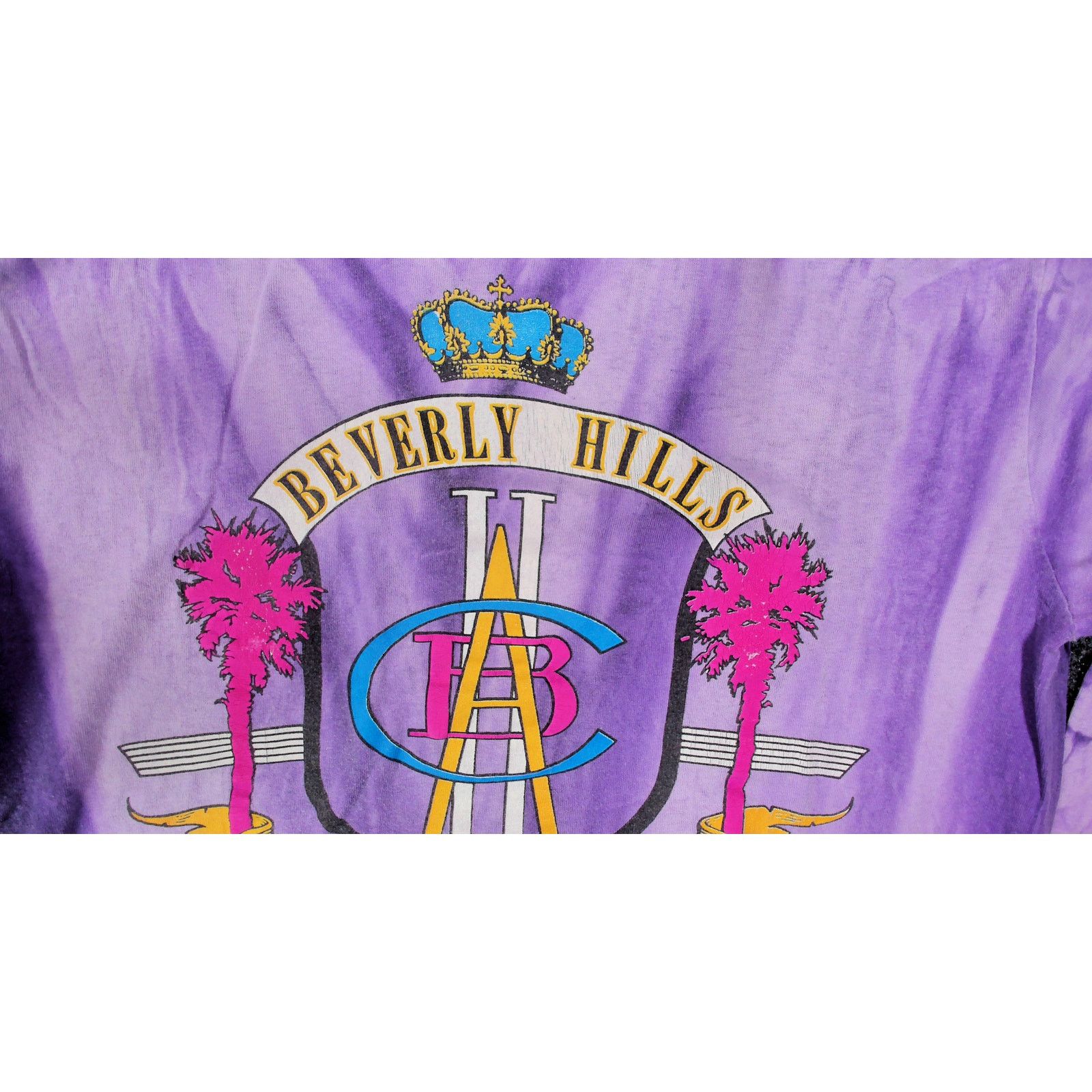 Vintage 90s Beverly Hills Athletic Club Single Stitch Tie Dye L/S Size L / US 10 / IT 46 - 8 Thumbnail