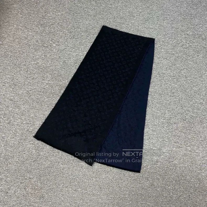 Louis Vuitton Louis Vuitton Blue presbyopic cashmere scarf Size ONE SIZE - 1 Thumbnail