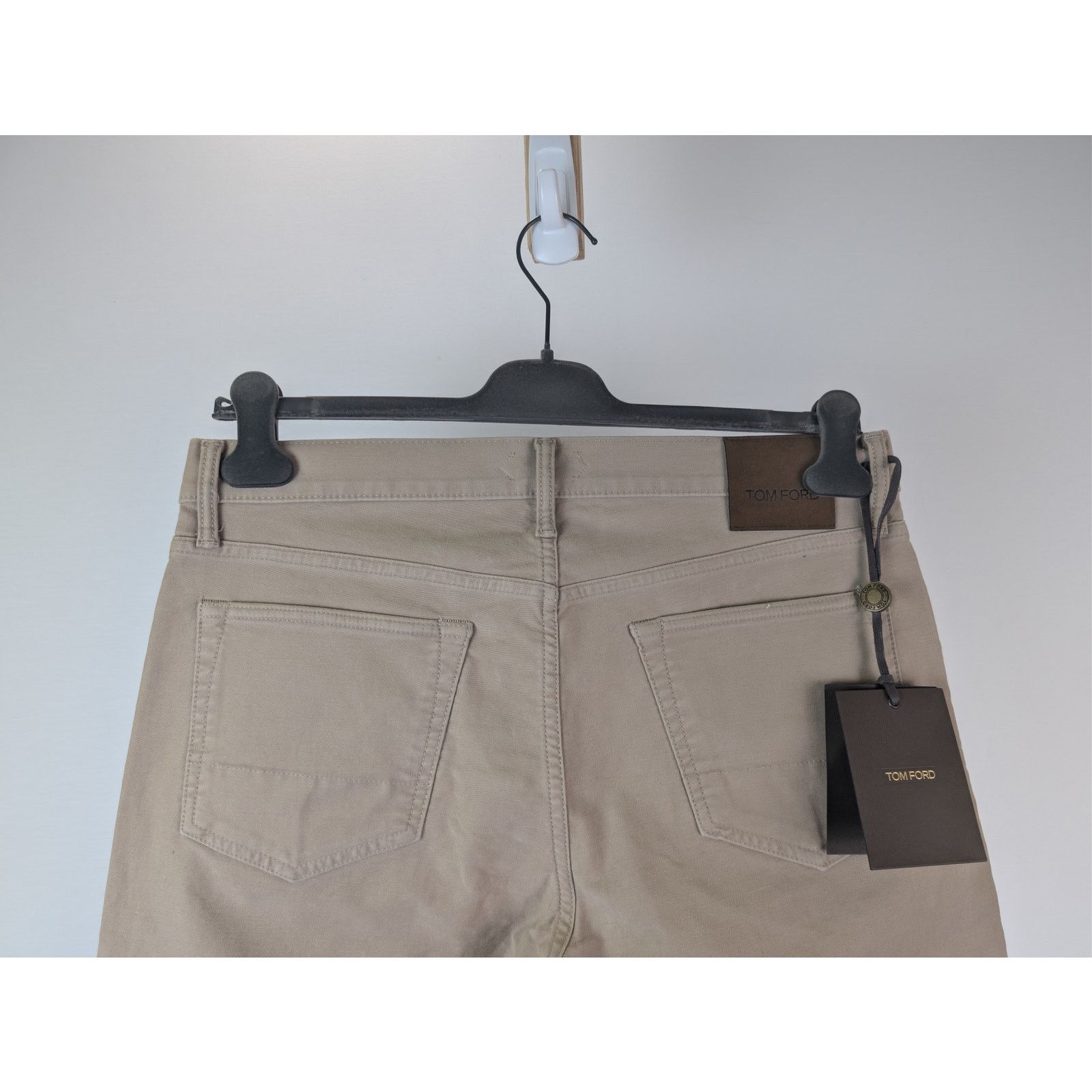 Tom Ford o1rshd1 Slim Fit Cotton Blend Denim Jeans in Light Yellow Size US 34 / EU 50 - 11 Thumbnail
