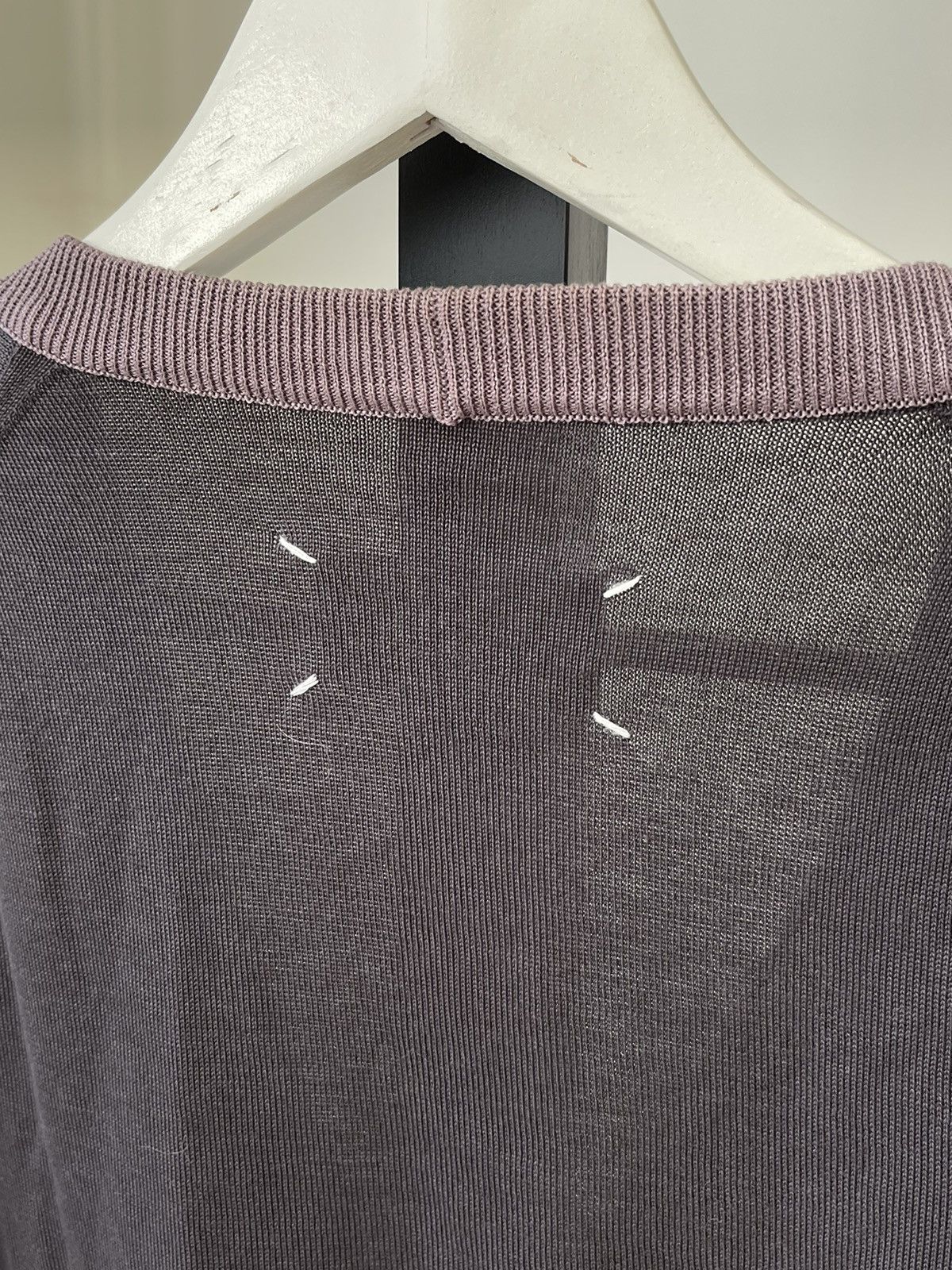 Maison Margiela Maison Margiela SS07 Grey/Purple Stripes Cardigan Size US M / EU 48-50 / 2 - 12 Thumbnail