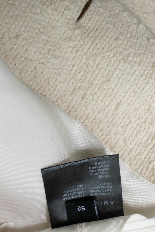 Amiri Amiri, white boucle blazer Size 52R - 8 Thumbnail