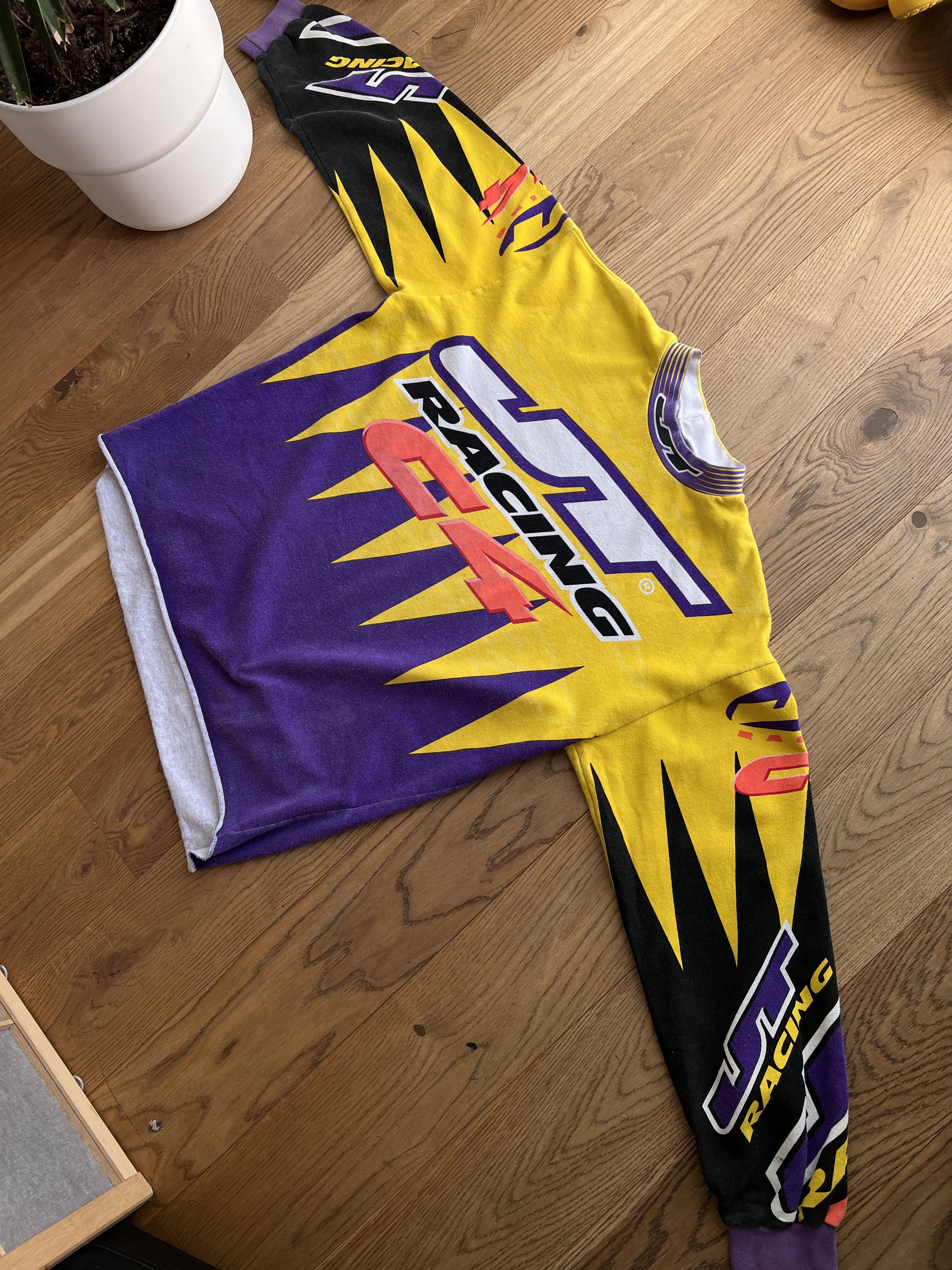 Vintage Rare JT Racing C4 vintage 90s sweatshirt jersey baggy boxy Size US L / EU 52-54 / 3 - 6 Thumbnail