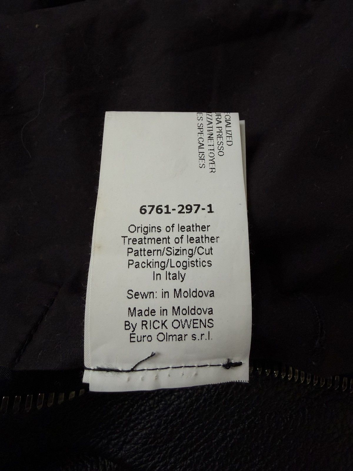 Rick Owens Rick Owens Black Naska Leather Jacket Size US XS / EU 42 / 0 - 11 Thumbnail