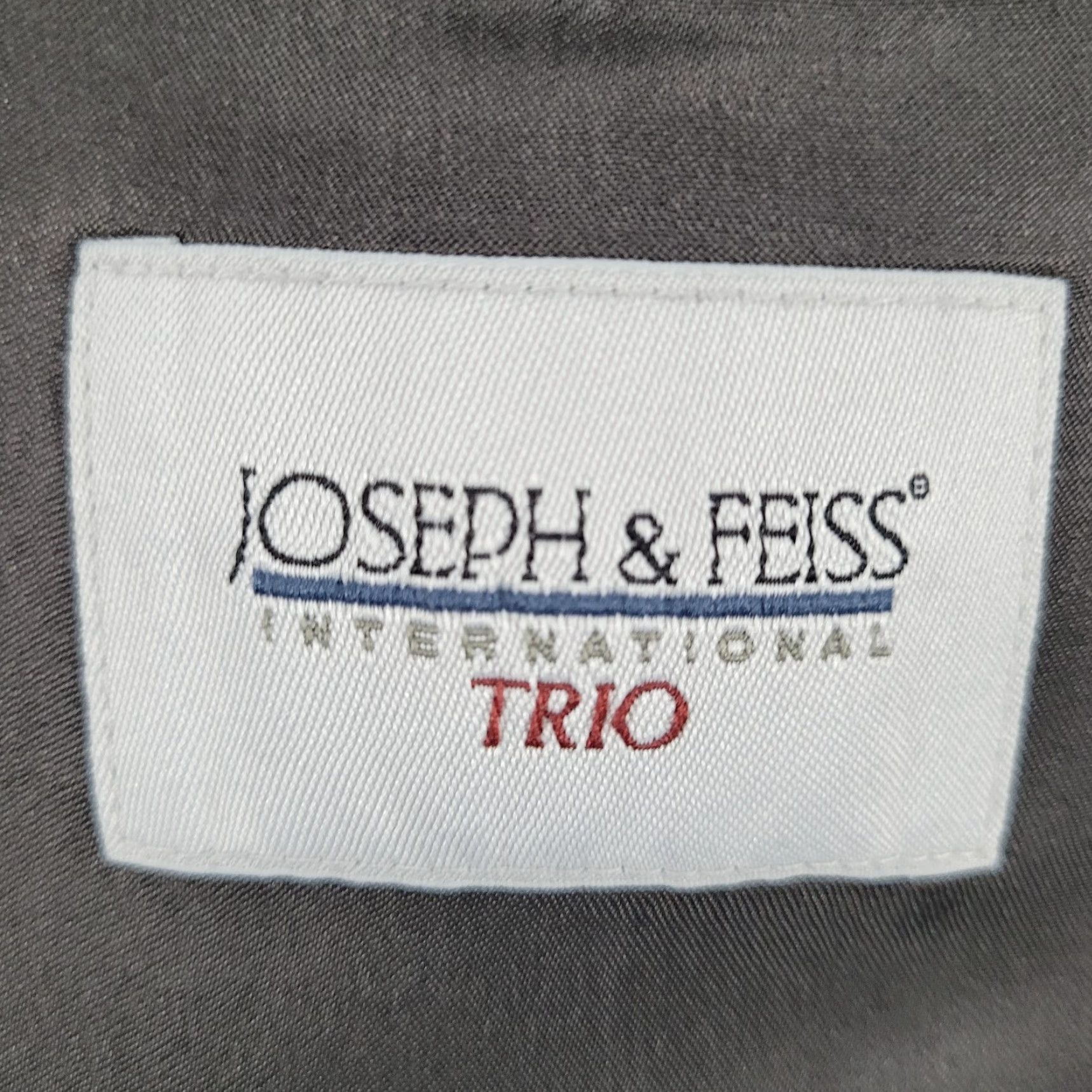 Joseph VINTAGE Joseph & Feiss Men's Wool Sport Coat Blazer Size 48 Regular Gray Classic 2-Piece Size 48R - 3 Thumbnail