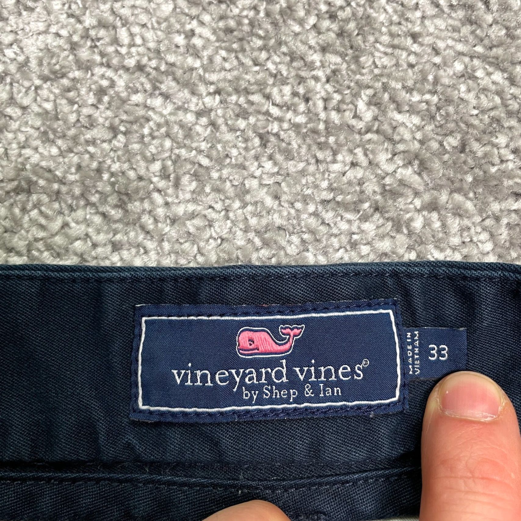 Vineyard Vines Vineyard Vines Chino Shorts Men 33 Navy Blue Cotton 34x8.5 Adjustable Breathable Pockets Logo Zipper Button Flat Front Regular Size US 33 - 4 Thumbnail