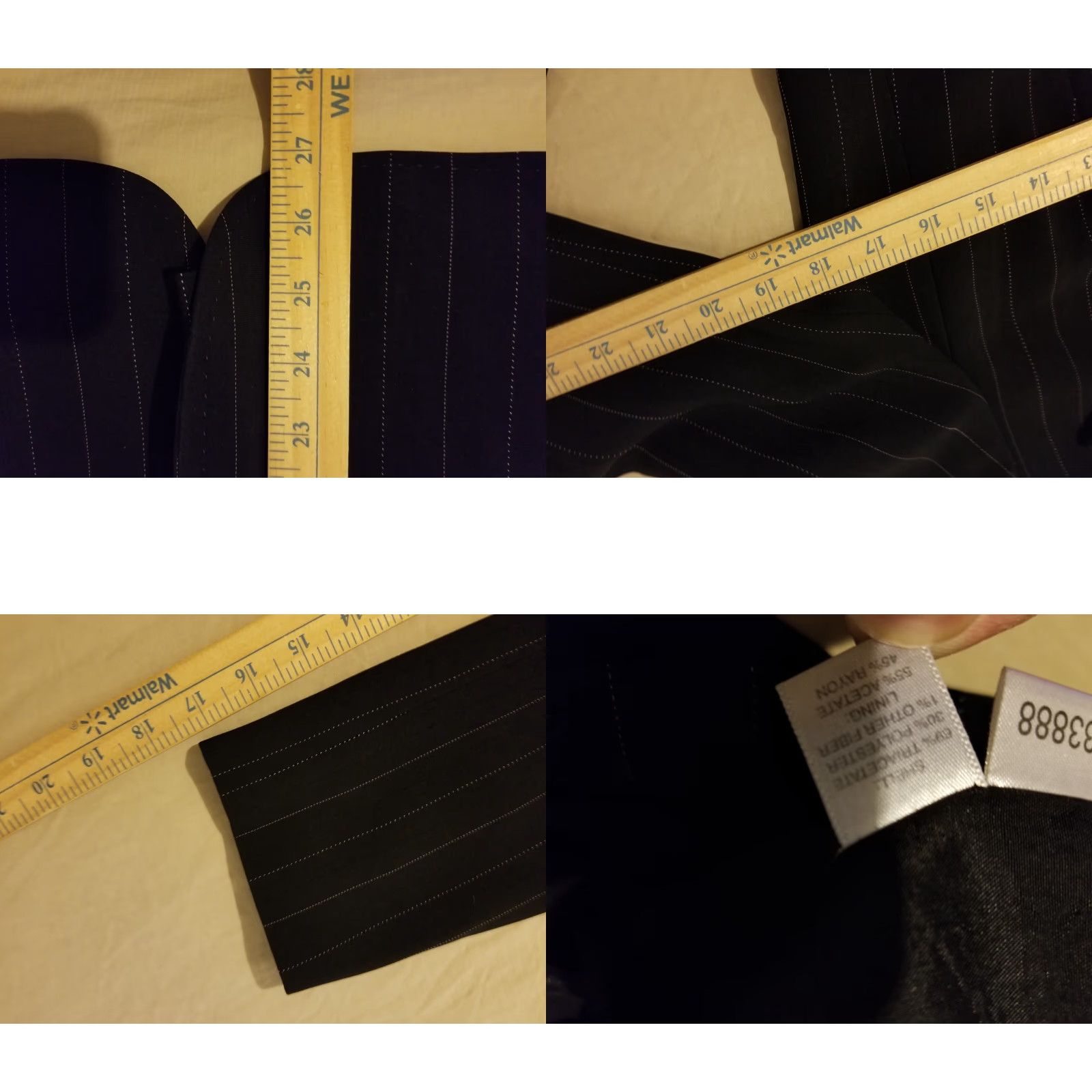 Ann Taylor Womens Ann Taylor Blazer Jacket 6 Black Basic Jacket) Size M / US 6-8 / IT 42-44 - 8 Thumbnail
