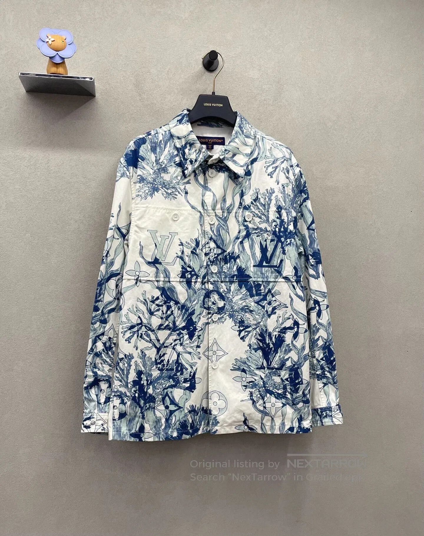 Louis Vuitton blue floral printed jacket size M. Size US M / EU 48-50 / 2 - 3 Thumbnail