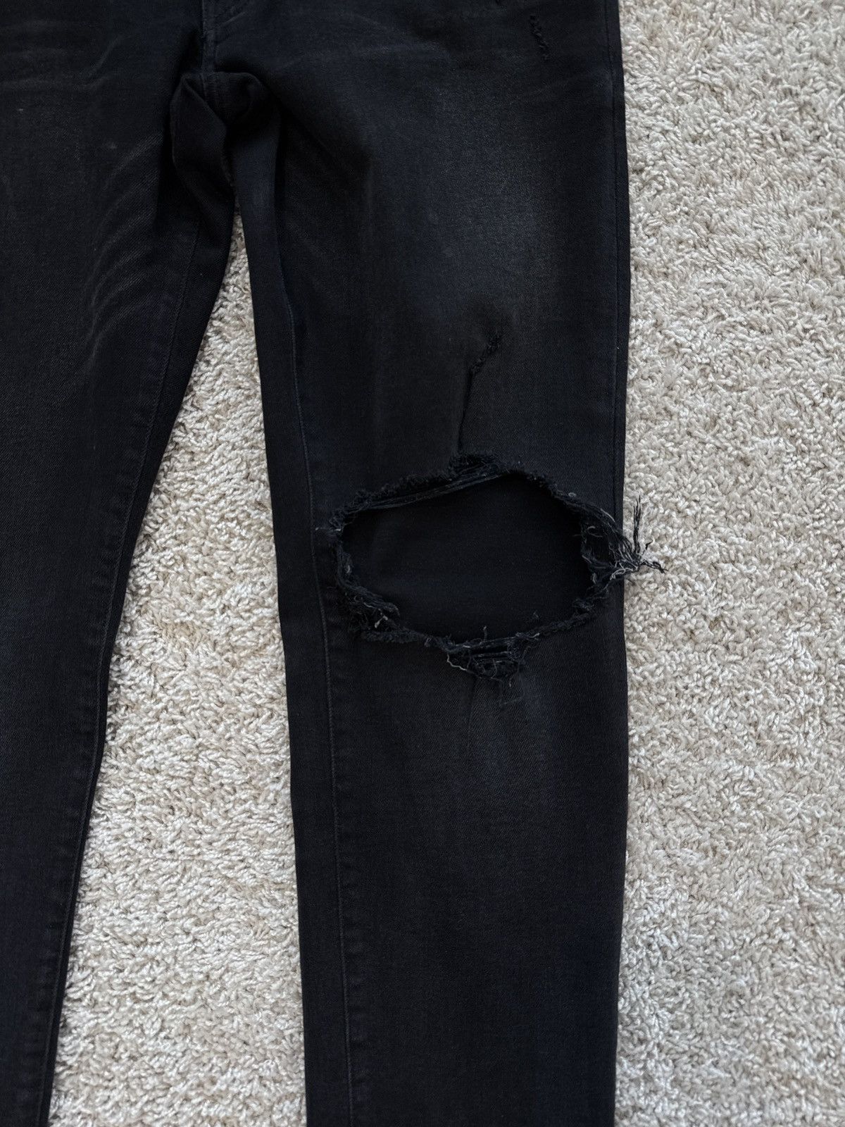 Amiri Amiri Black Washed Jeans Size US 33 - 11 Thumbnail