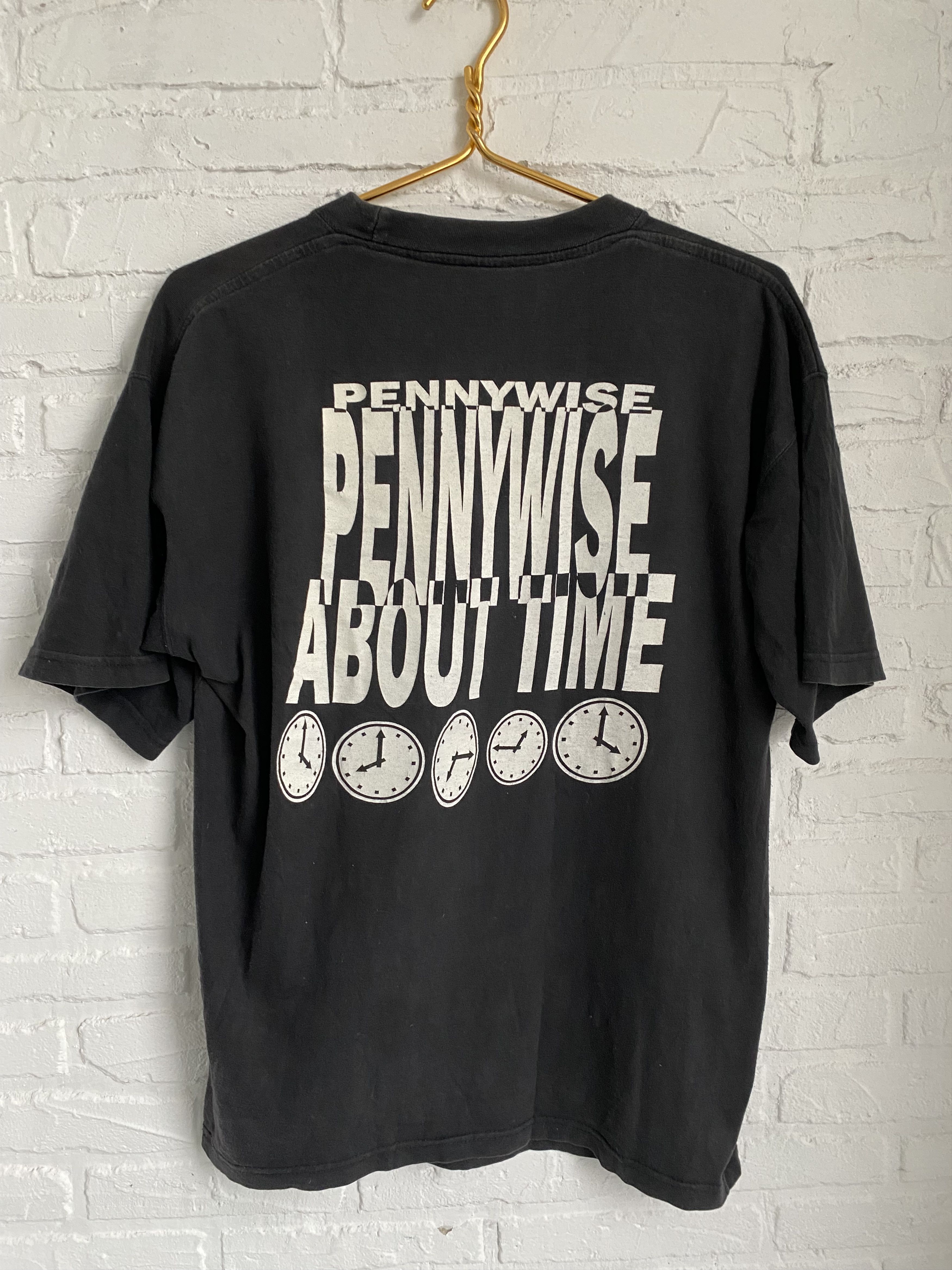 Band Tees × Vintage Vintage 90s Pennywise about time t-shirt Size US XL / EU 56 / 4 - 2 Thumbnail