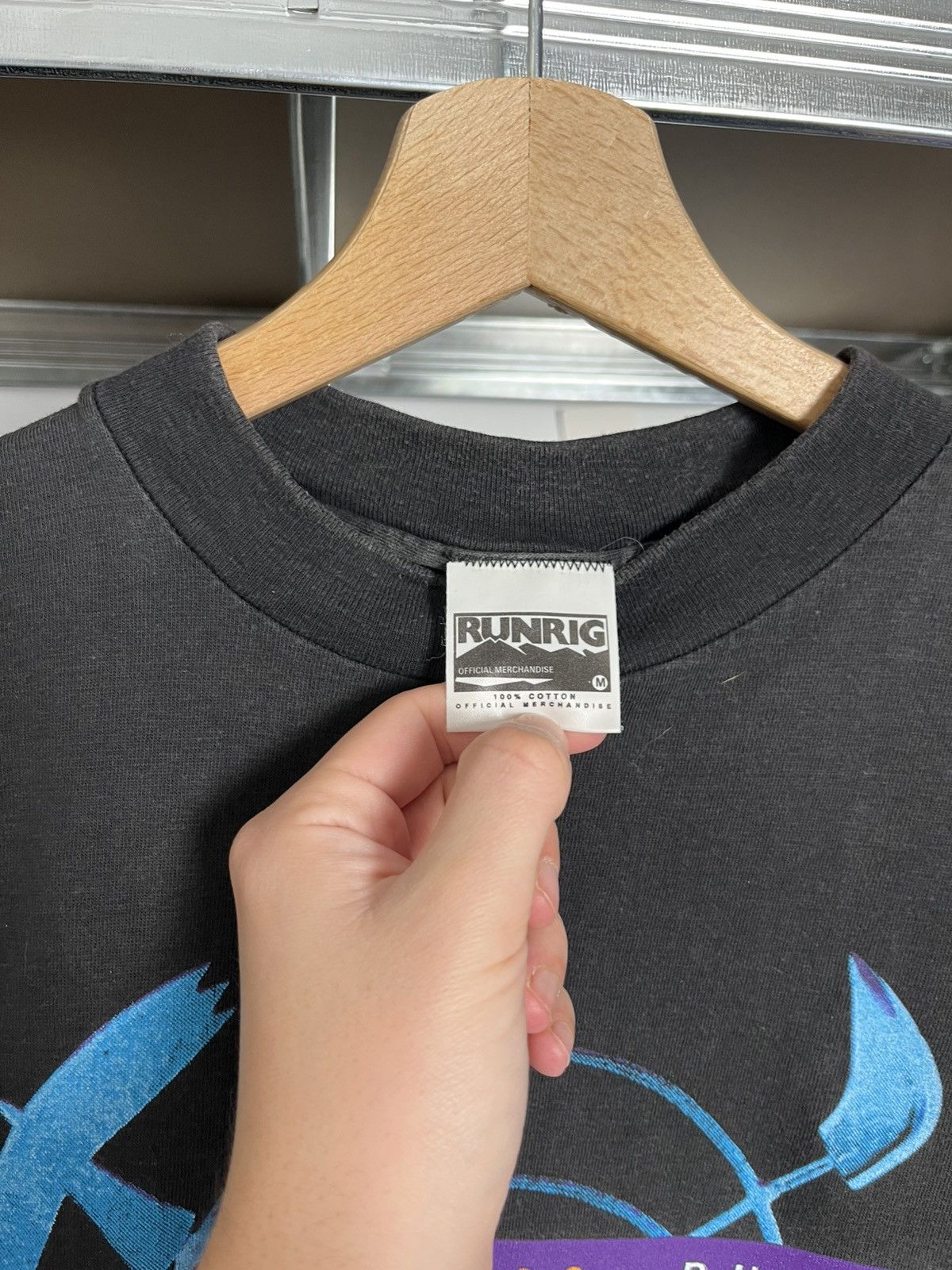 Band Tees × Vintage Vintage Runrig t shirt 1993 Single Stitch Size US M / EU 48-50 / 2 - 3 Thumbnail