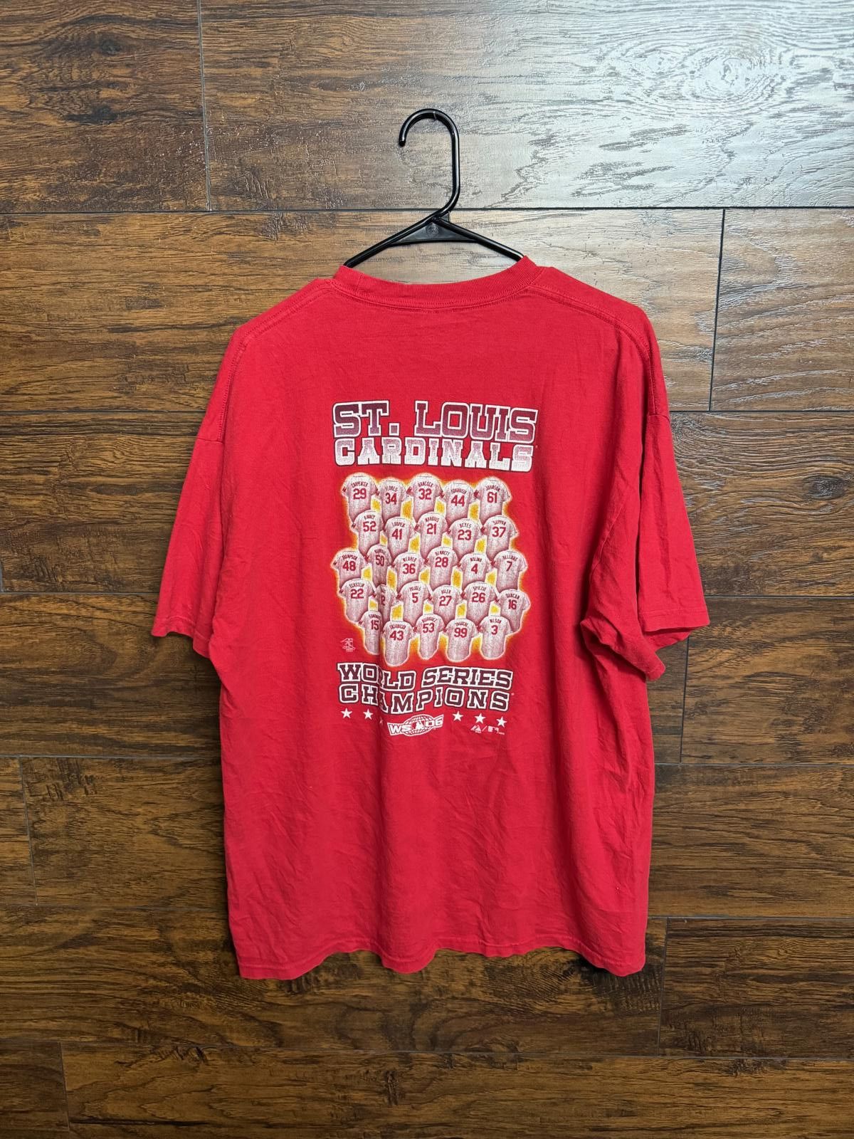 Designer St Louis Cardinals T-shirt World Series Champs 2006 XL Size US XL / EU 56 / 4 - 3 Thumbnail