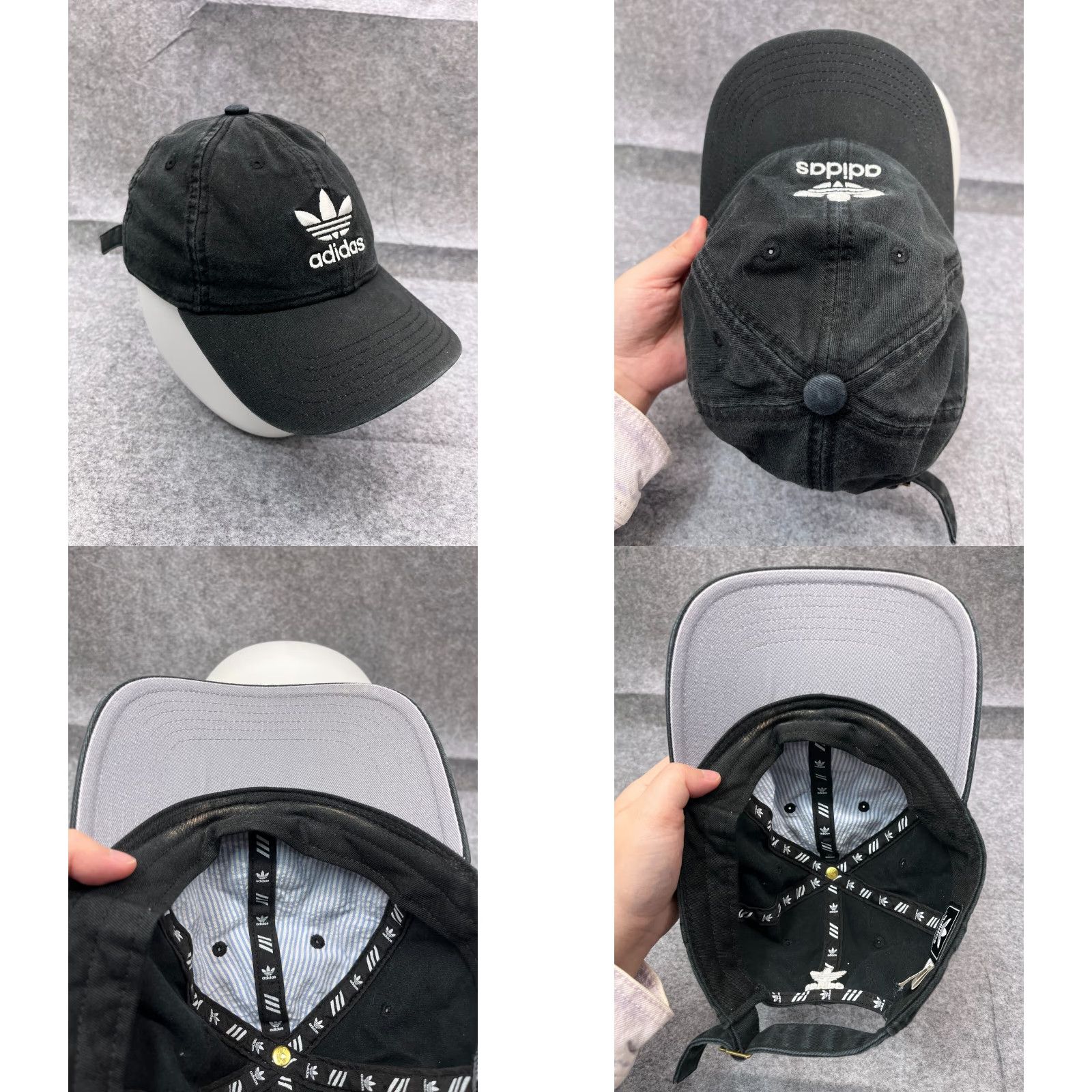 Adidas Adidas Golf Hat Cap Adjustable Lightweight Womens One Size Black Cotton Twill Sports Size ONE SIZE - 8 Thumbnail