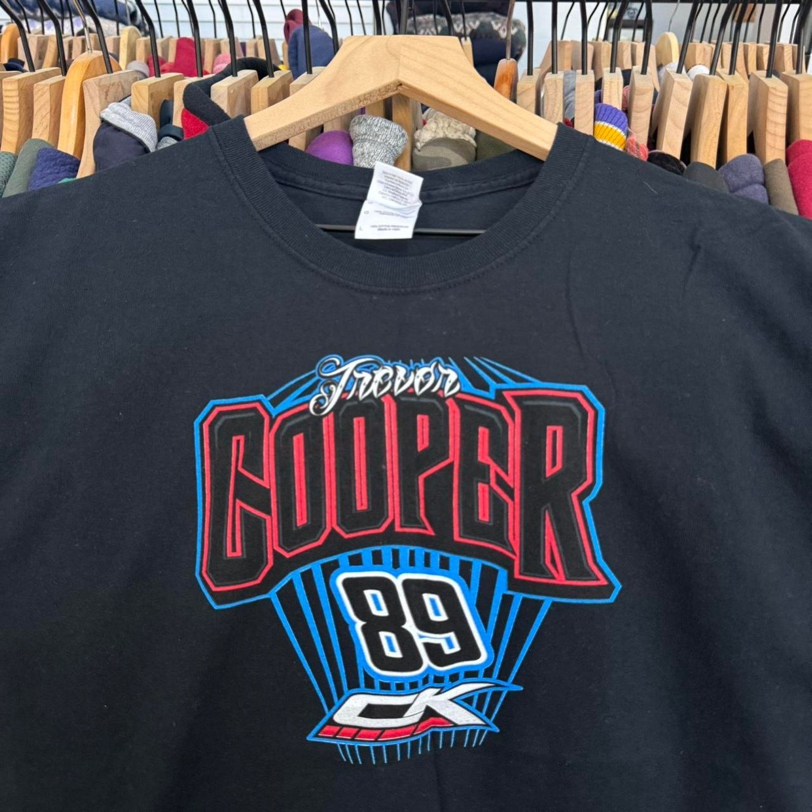 Other Vintage Y2K Trevor Cooper Racing Tee Black Size US L / EU 52-54 / 3 - 5 Thumbnail