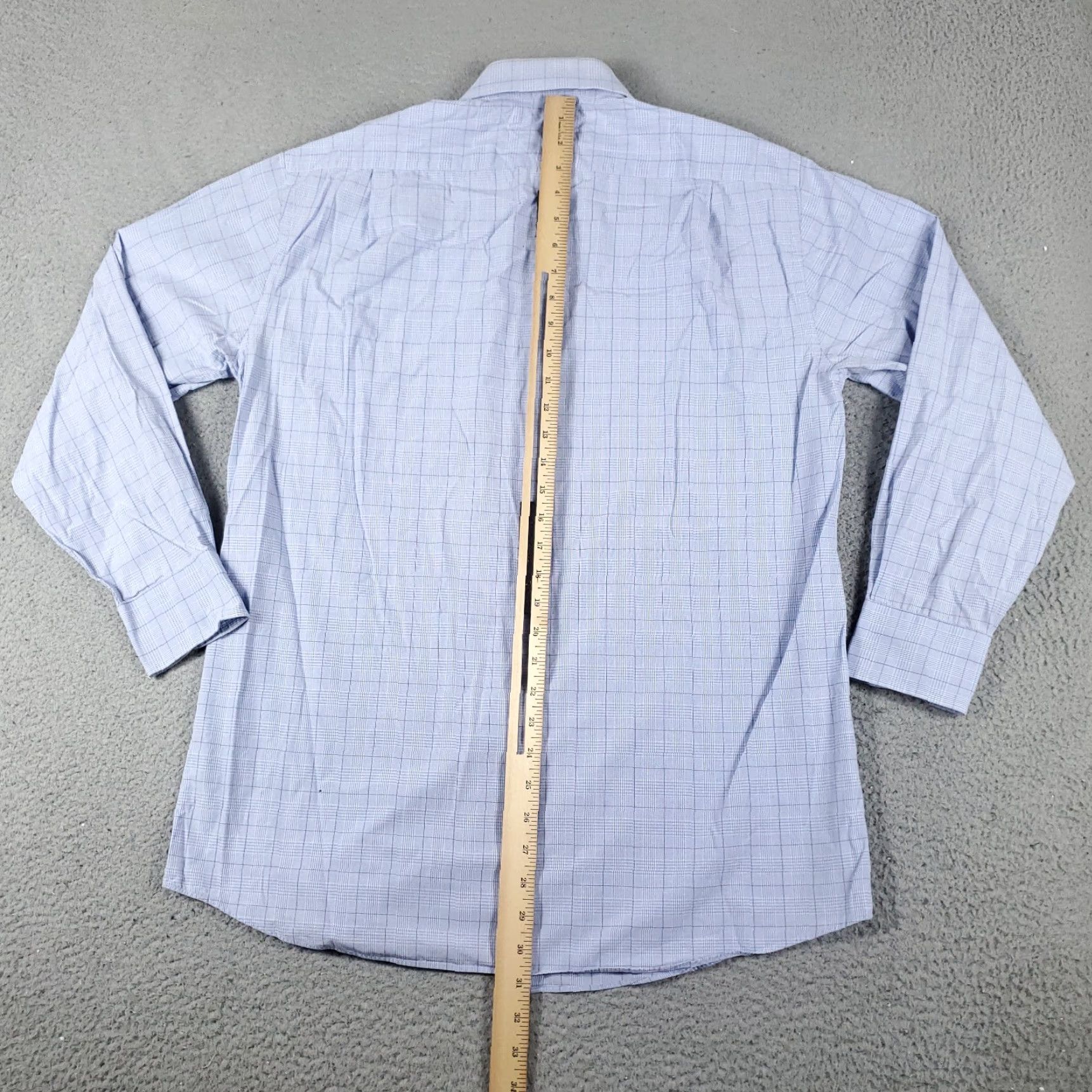 Tommy Hilfiger Tommy Hilfiger Shirt Mens 15.5 Blue Plaid Dress Button Up Long Sleeve Shirt Mens 15.5 Blue Plaid Dress Shirt Button Up Long Sleeve Size 40R - 4 Thumbnail