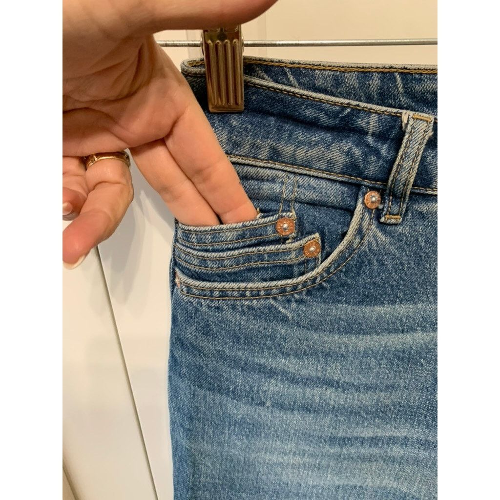 Free People We The Free Jeans Women's High Waist Straight Leg Jeans Size 25" / US 0 / IT 36 - 3 Thumbnail