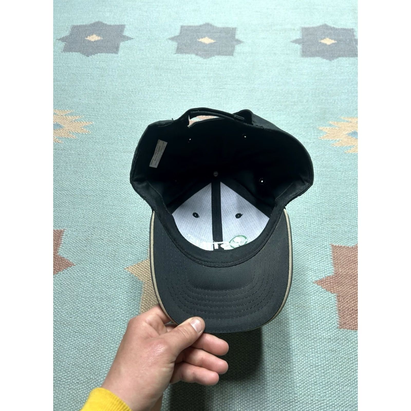 Vintage Stine Hat Cap Embroidered Logo Black Adjustable Straps Baseball Cap Men Size ONE SIZE - 5 Thumbnail