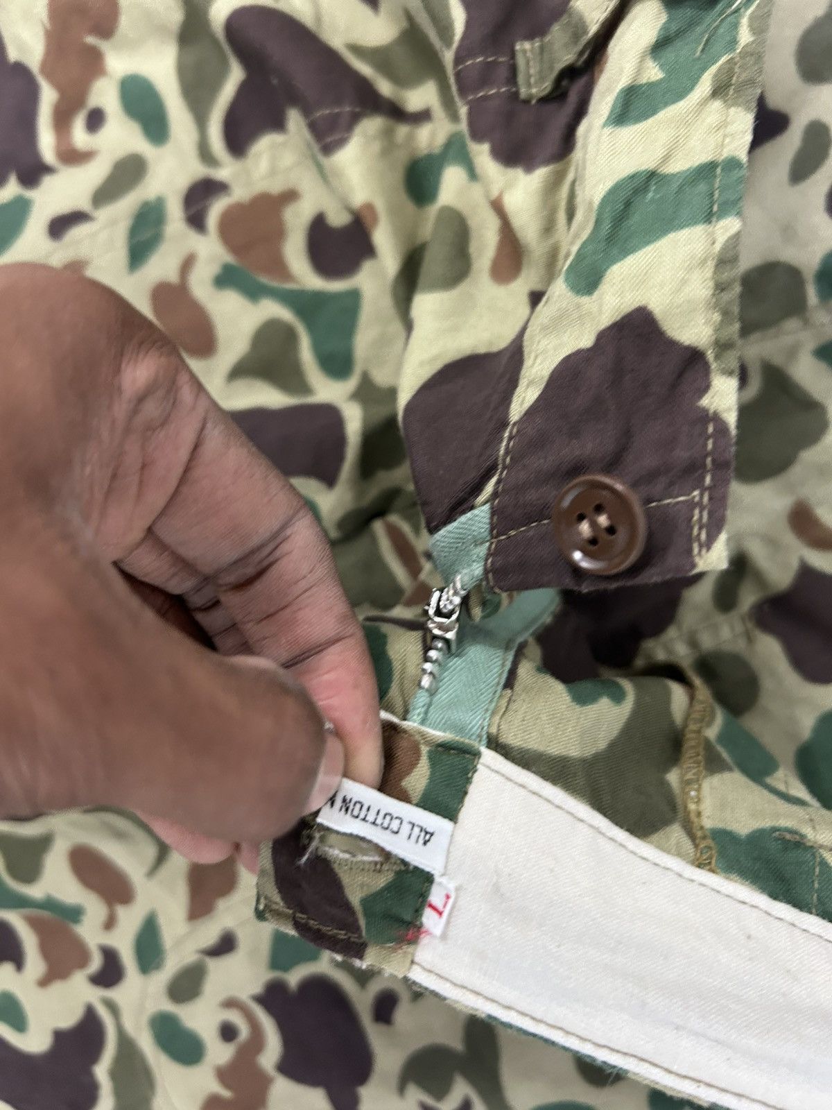 Vintage Vintage 80's Duck Camo Lightweight Military Pants Size US 36 / EU 52 - 5 Thumbnail