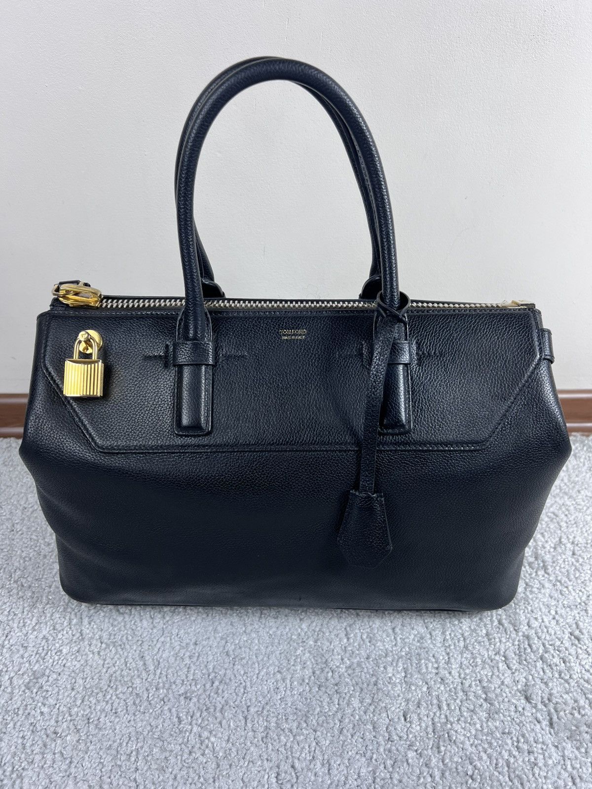 Tom Ford Tom Ford Padlock Black Leather Bag Size ONE SIZE - 3 Thumbnail