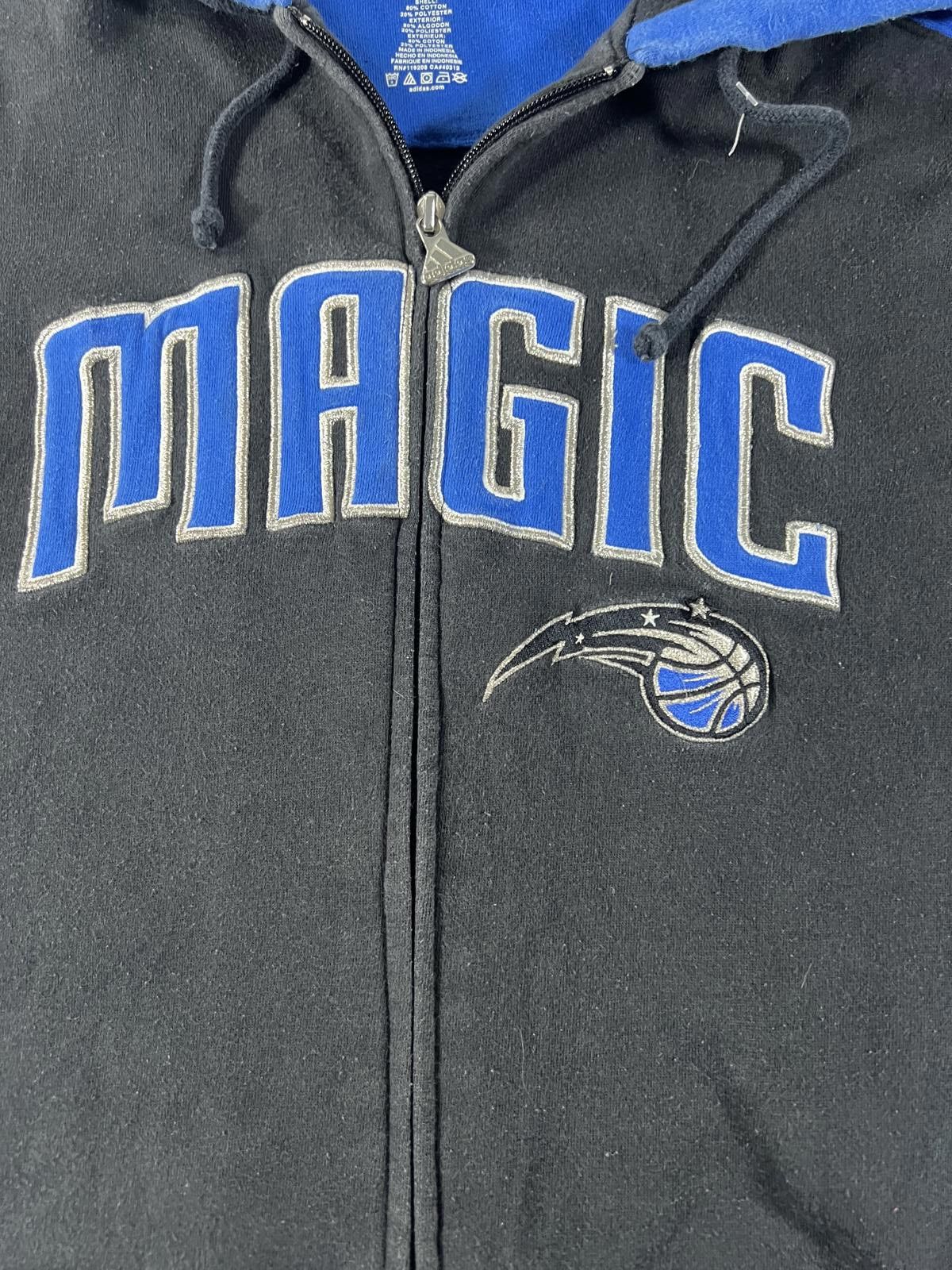 Adidas Retro Adidas Orlando Magic Zip-Up Hoodie Size US XXL / EU 58 / 5 - 2 Thumbnail