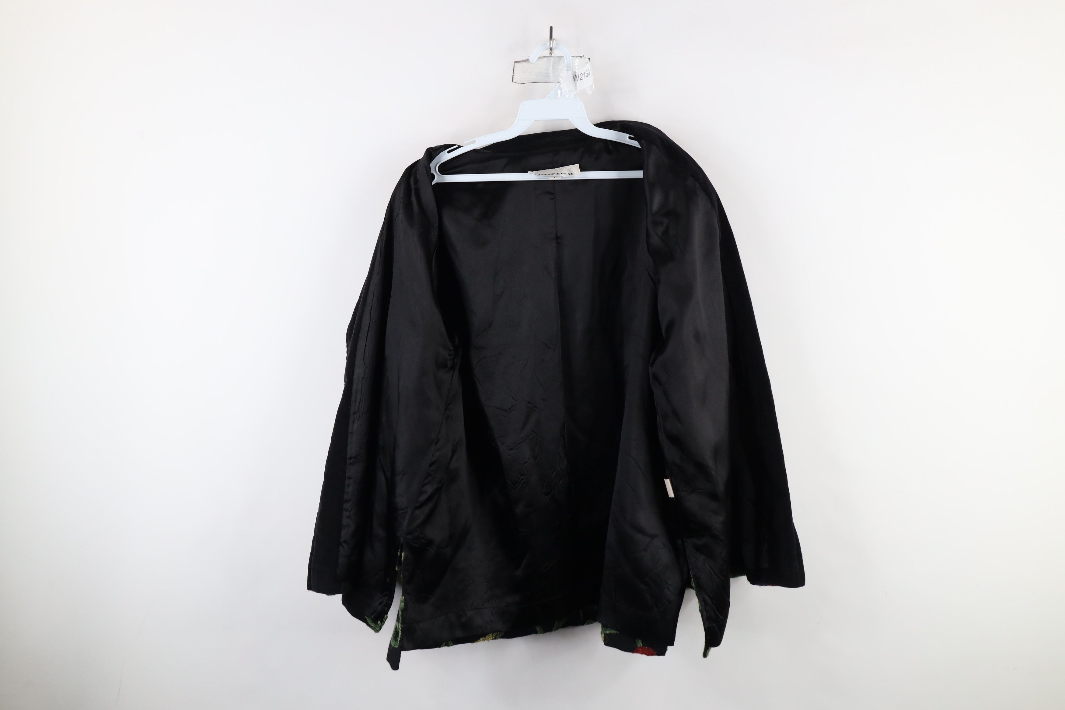 Vintage Vintage 90s Streetwear Trim Wool Crewel Flower Blazer Jacket Size L / US 10 / IT 46 - 8 Thumbnail