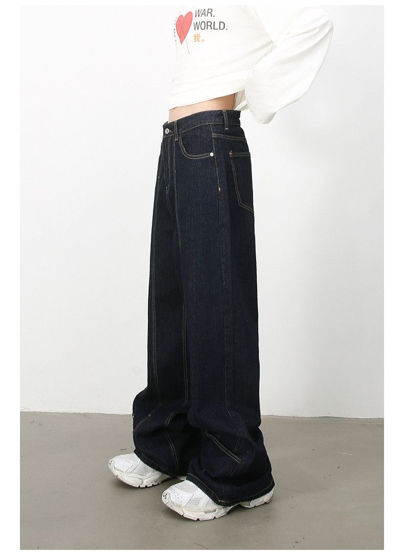 Japanese Brand × Jean American retro high street loose straight jeans for men Size US 32 / EU 48 - 4 Thumbnail