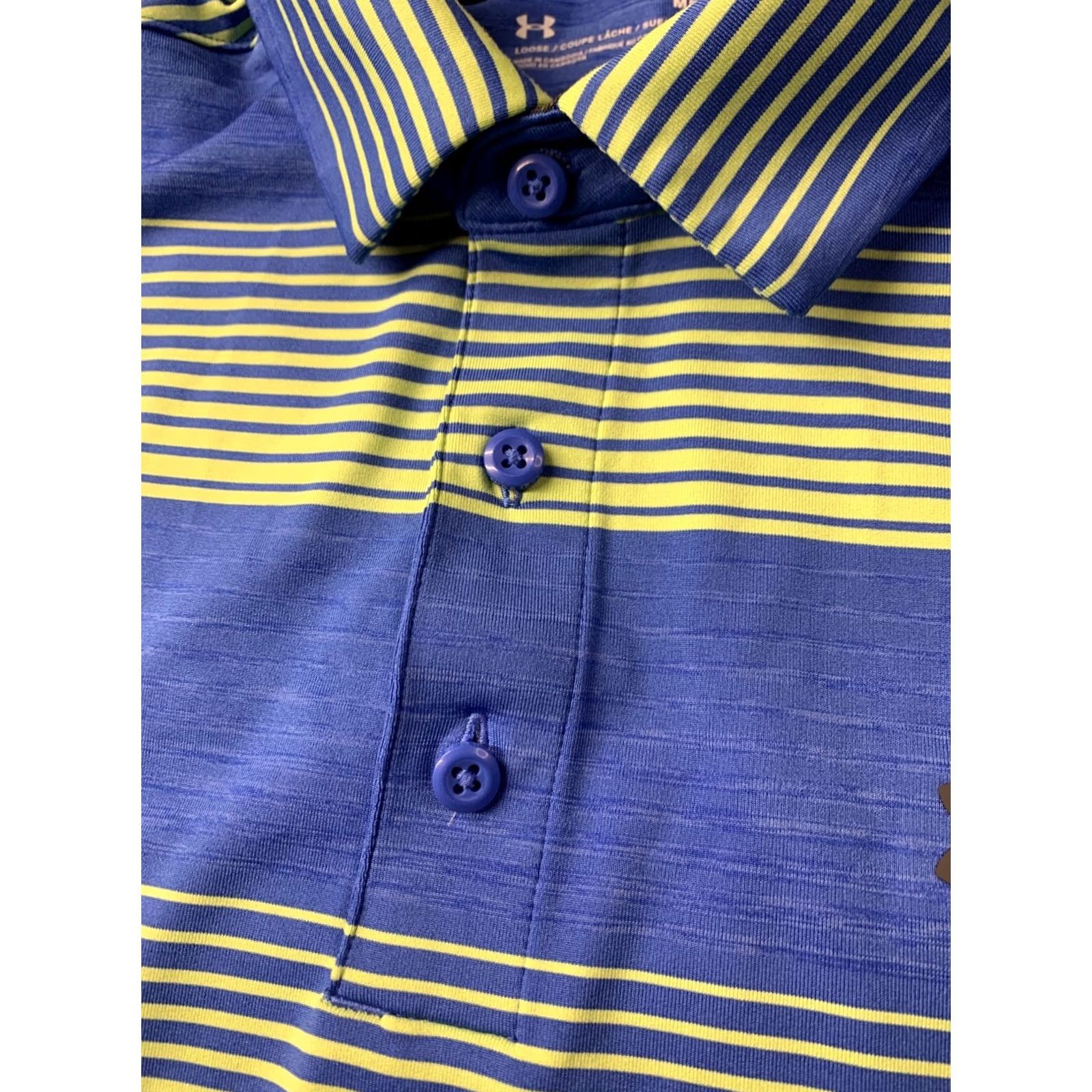 Under Armour Under Armour HeatGear Polo Shirt Men Medium 2018 Solid Short Sleeve Blue and Green Shirt Polo - XS? Size US M / EU 48-50 / 2 - 4 Thumbnail