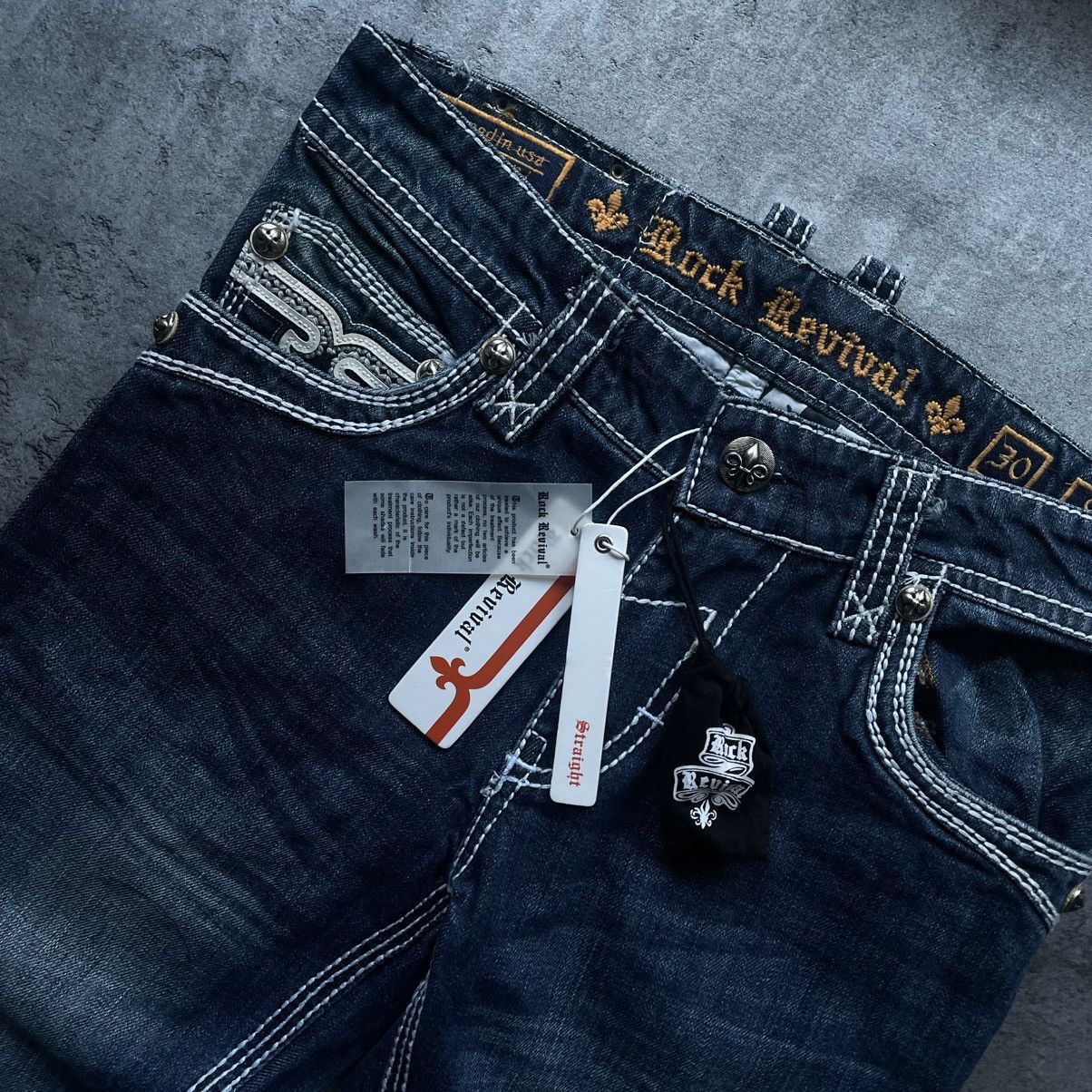 Rock Revival × Vintage NWT Rock Revival Cyrek Chrome Hearts Style Pants Size US 30 / EU 46 - 6 Thumbnail