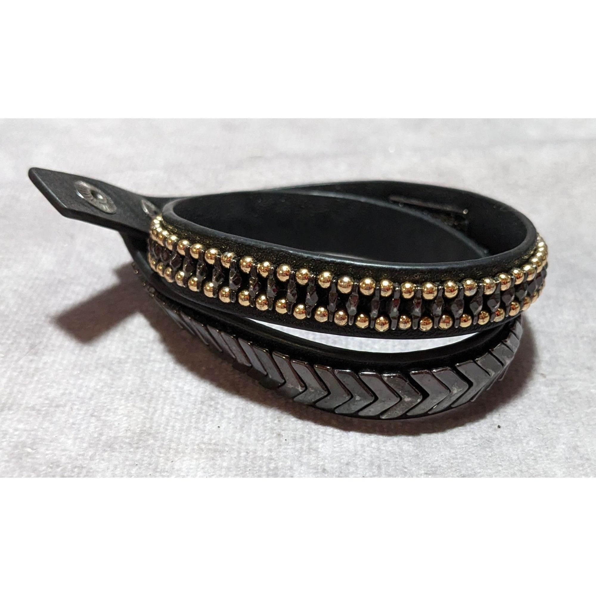 Other Stella & Dot Black Gilded Path Wrap Bracelet Size ONE SIZE - 5 Thumbnail