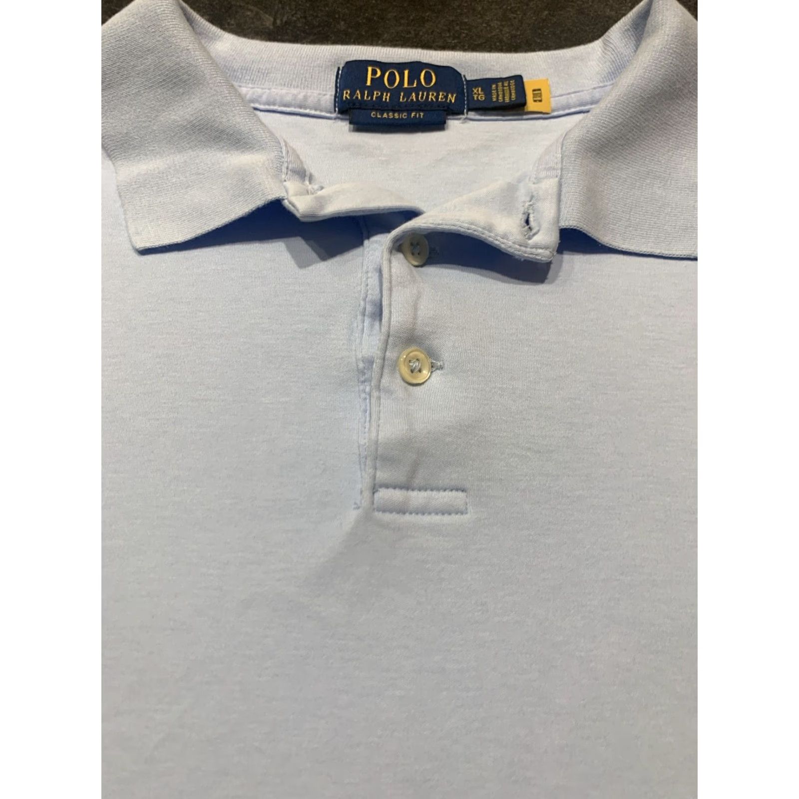 Ralph Lauren Ralph Lauren Polo Golf Shirt XL Mens Solid Blue Cotton Polo Knit Embroidered Pony Logo Casual Sports 90s? Size US XL / EU 56 / 4 - 4 Thumbnail