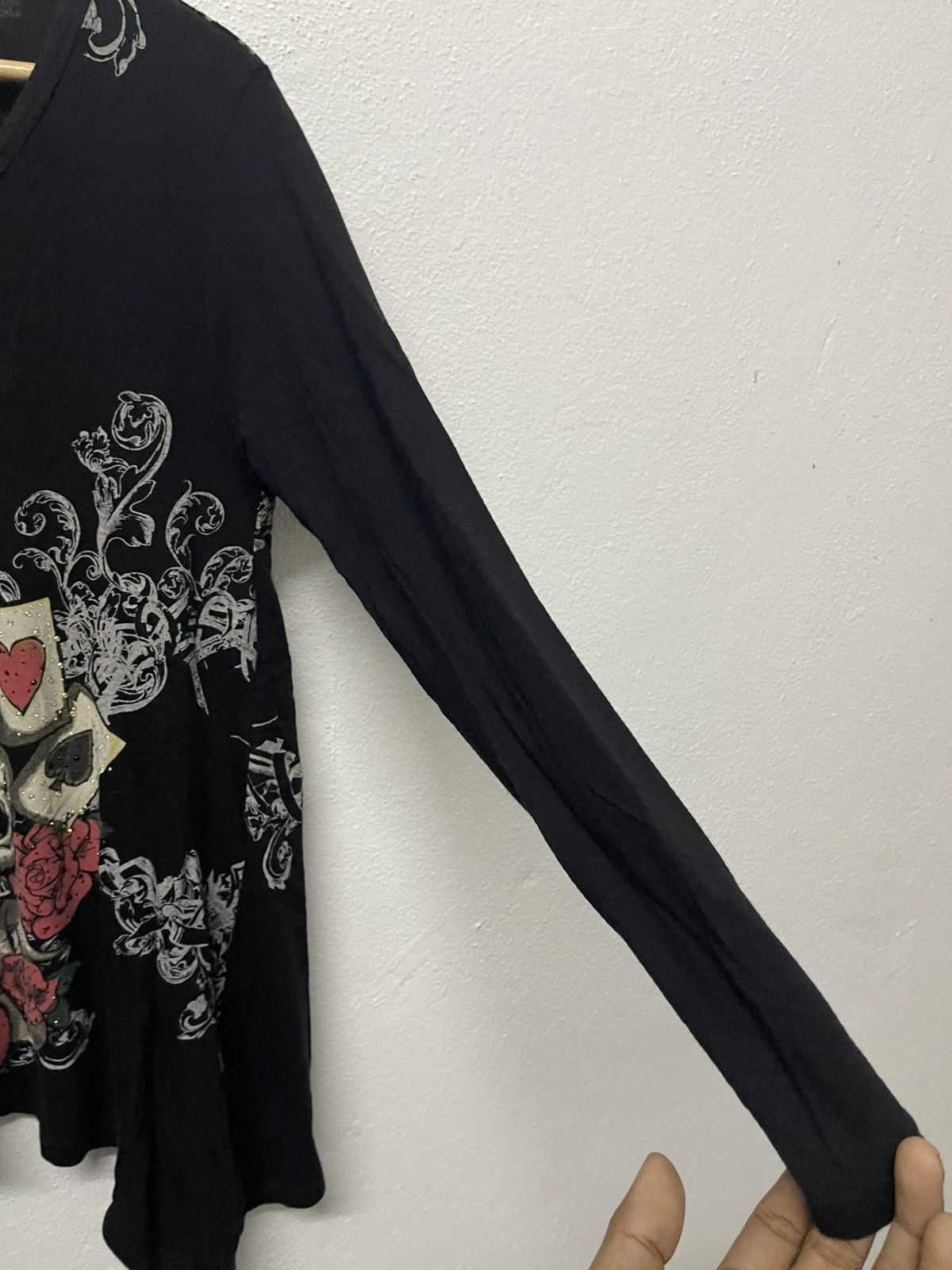 Japanese Brand 2000s DIG DEEP JAPANESEBRAND SKULL ASYMMETRICAL LONG SLEEVE Size L / US 10 / IT 46 - 8 Thumbnail