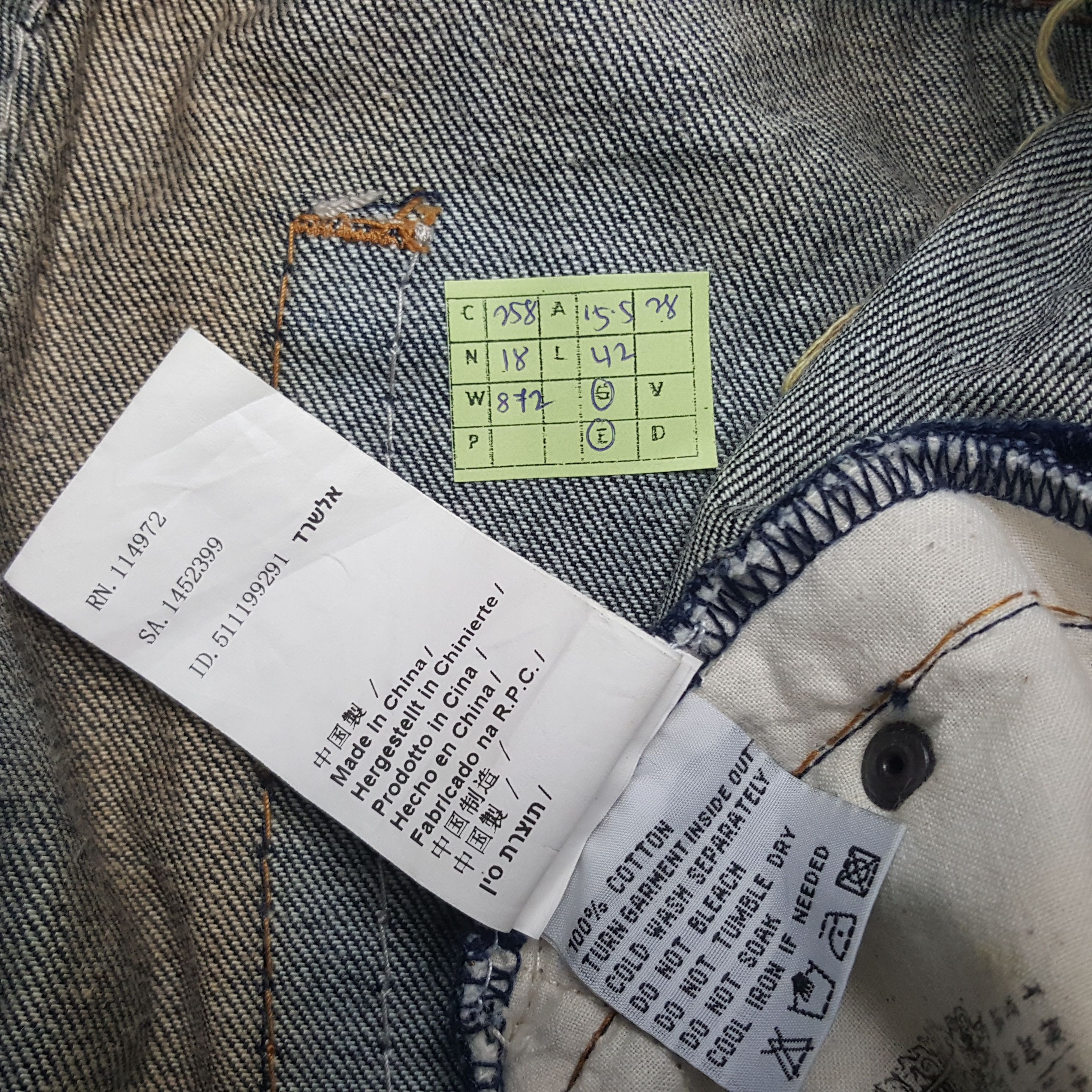 Vintage Vintage Tough Jeansmith American Patches Art Denim Jeans Size US 31 - 7 Thumbnail