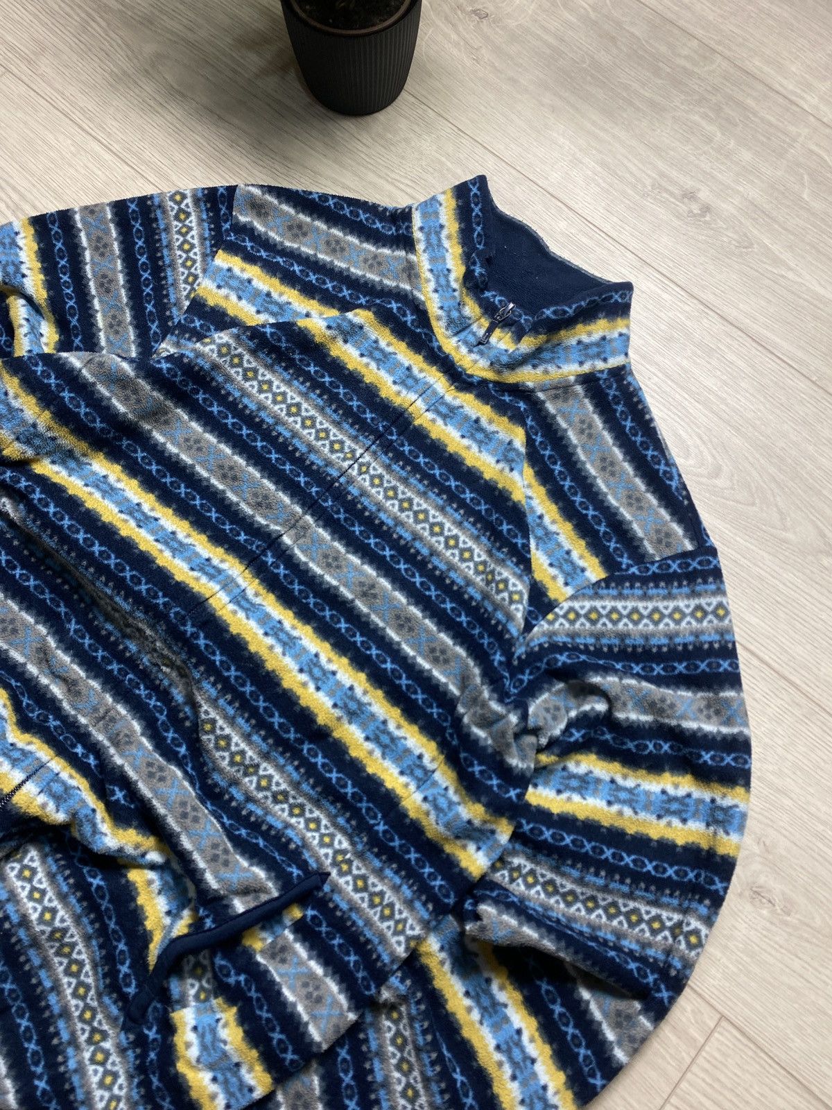 Engineered Garments × Japanese Brand × Uniqlo Vintage Uniqlo Aztec Engineered Garments Fleece Zip Sherpa Size US M / EU 48-50 / 2 - 2 Thumbnail