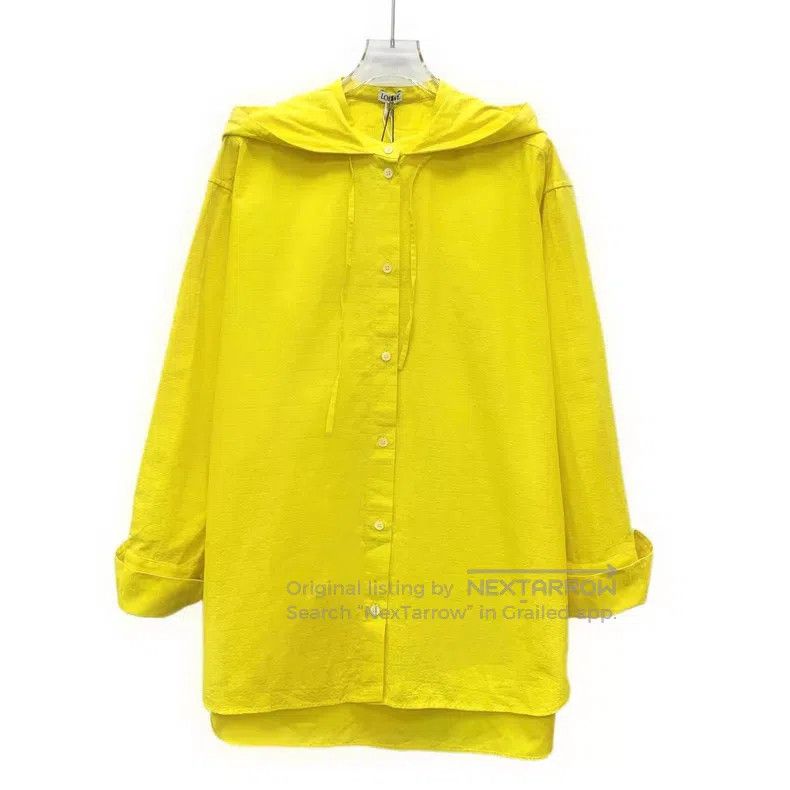Loewe Loewe Yellow Logo Hidden Pattern Printed Cotton Hooded Dra Size XS / US 0-2 / IT 36-38 - 1 Thumbnail