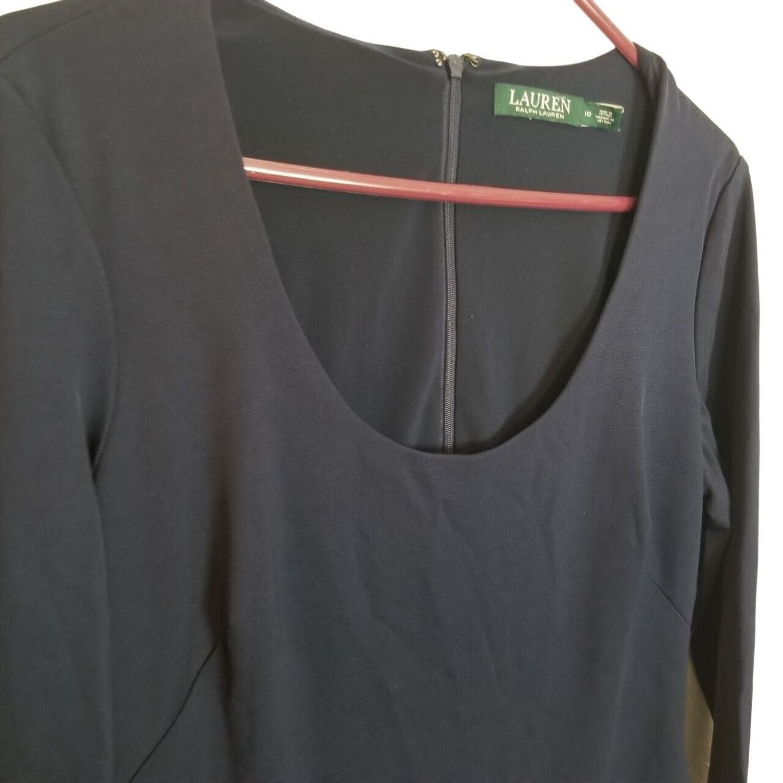 Lauren Ralph Lauren Lauren Ralph Lauren Womens Form Fitting Dress Sz 10 Classic Size L / US 10 / IT 46 - 5 Thumbnail