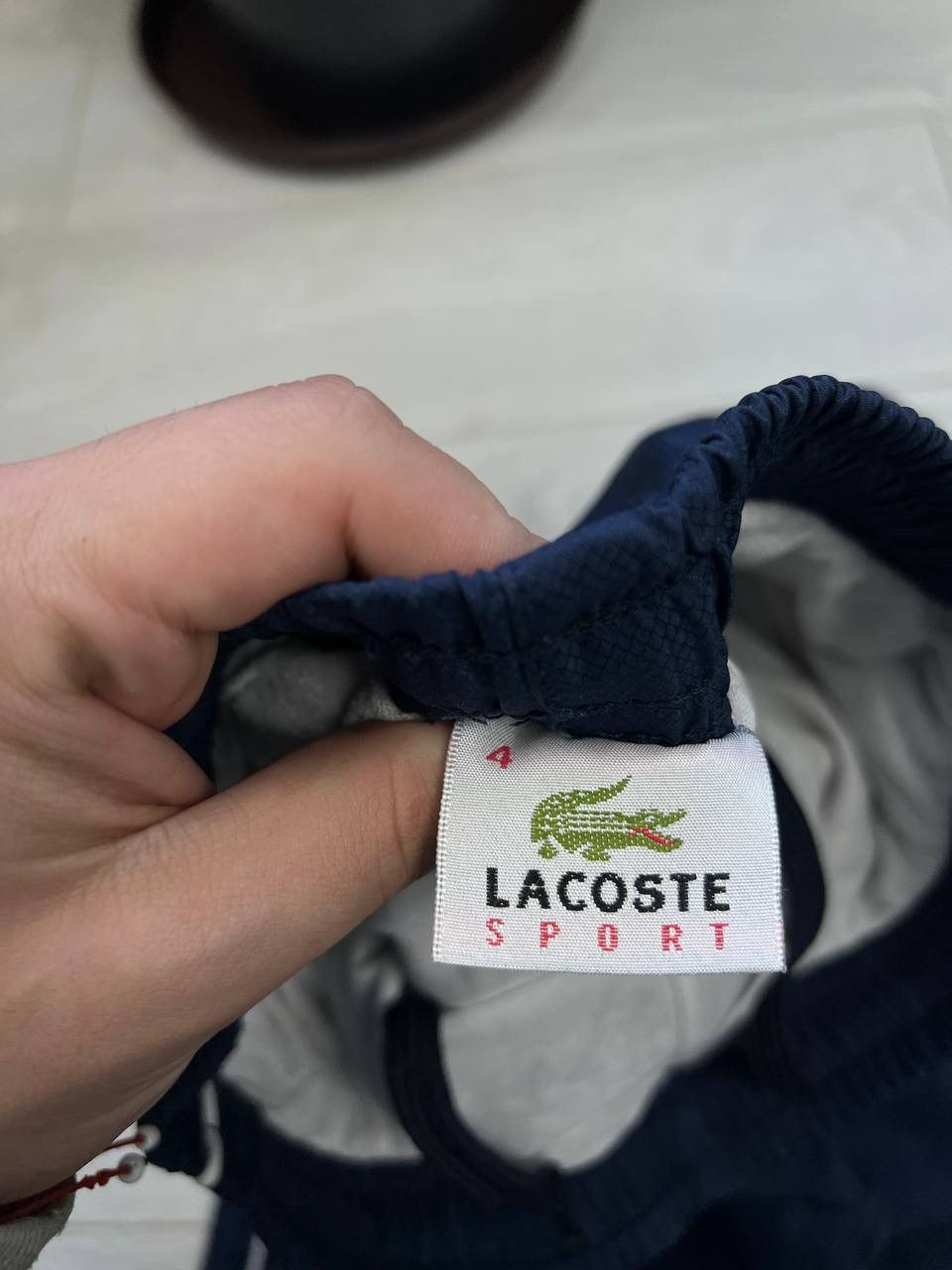 Lacoste Vintage Lacoste Track Pants Sweatpants Navy Blue Size US 33 - 6 Thumbnail