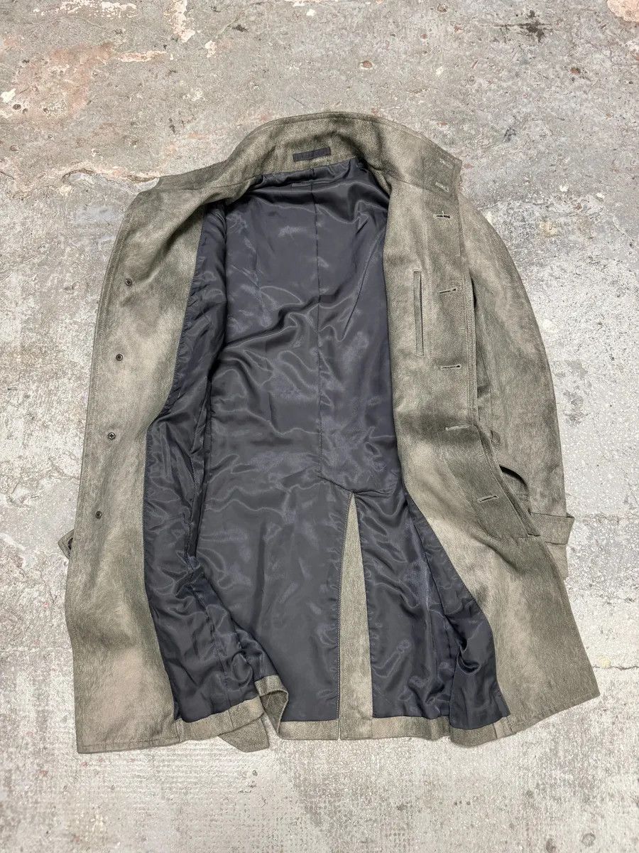 Tornado Mart × Vintage Tornado Mart Grey Suede Belted Trench Jacket Size US S / EU 44-46 / 1 - 7 Thumbnail
