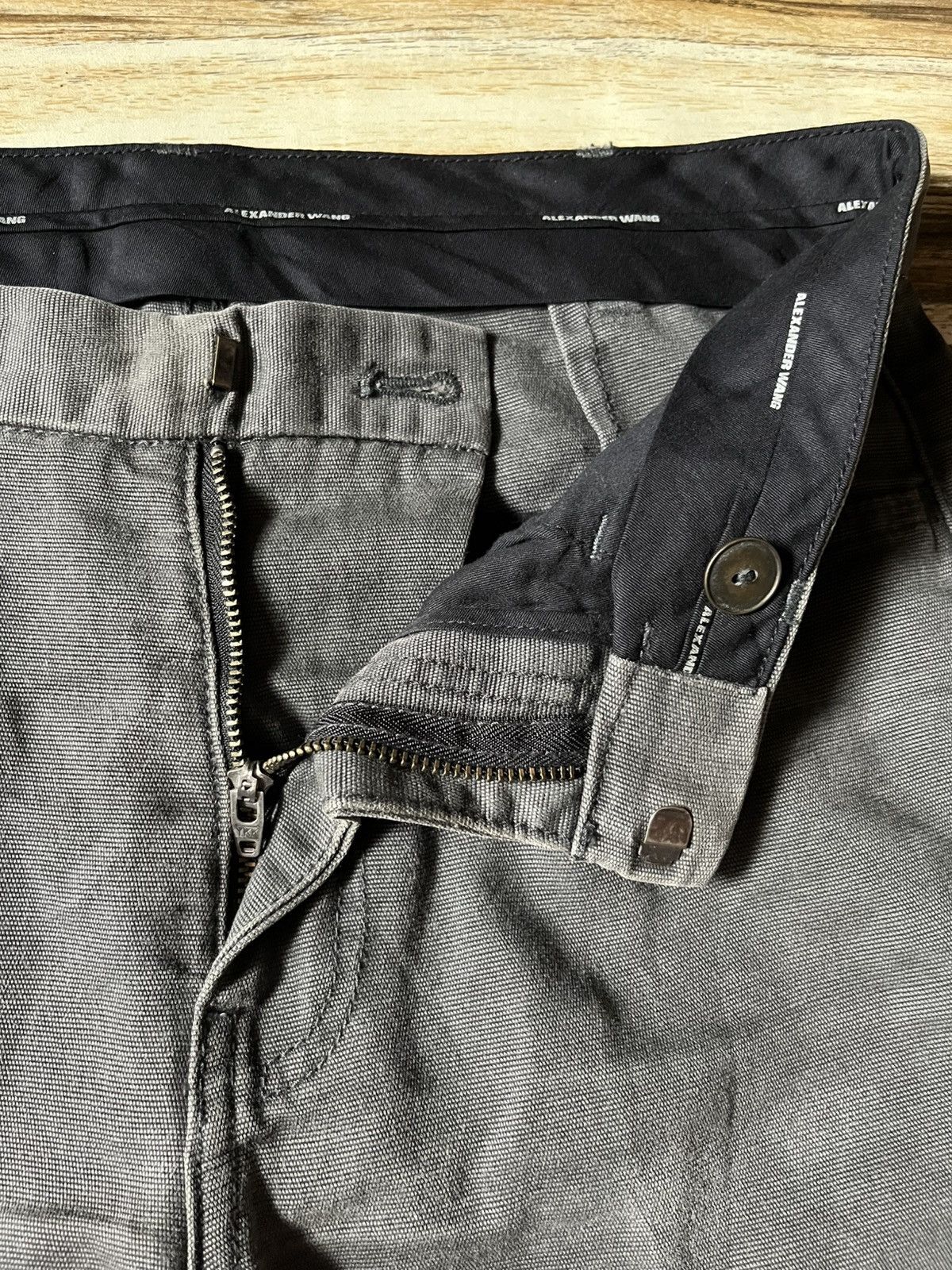 Alexander Wang Contrast Double Knee Cotton Gray and Black Size US 30 / EU 46 - 9 Thumbnail