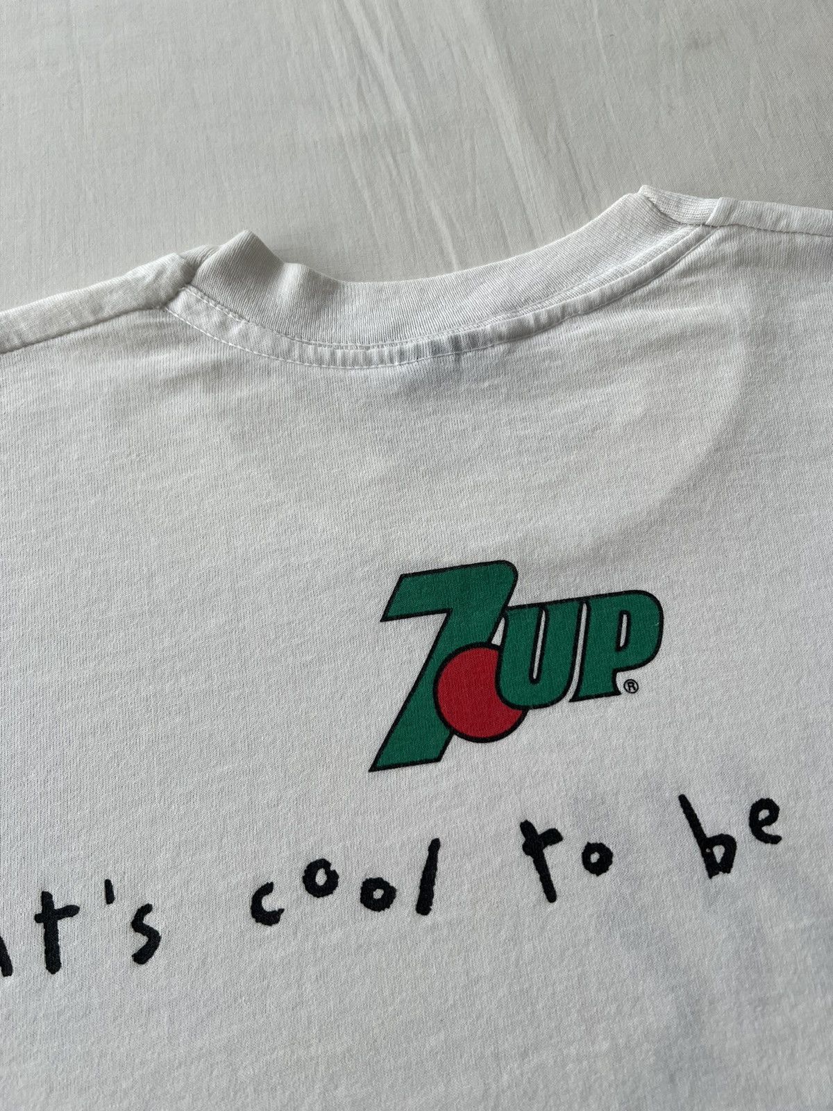 Cartoon Network Vintage 1985 Fido Dido 7up Promo Cartoon 80s White T-shirt Size US L / EU 52-54 / 3 - 16 Thumbnail