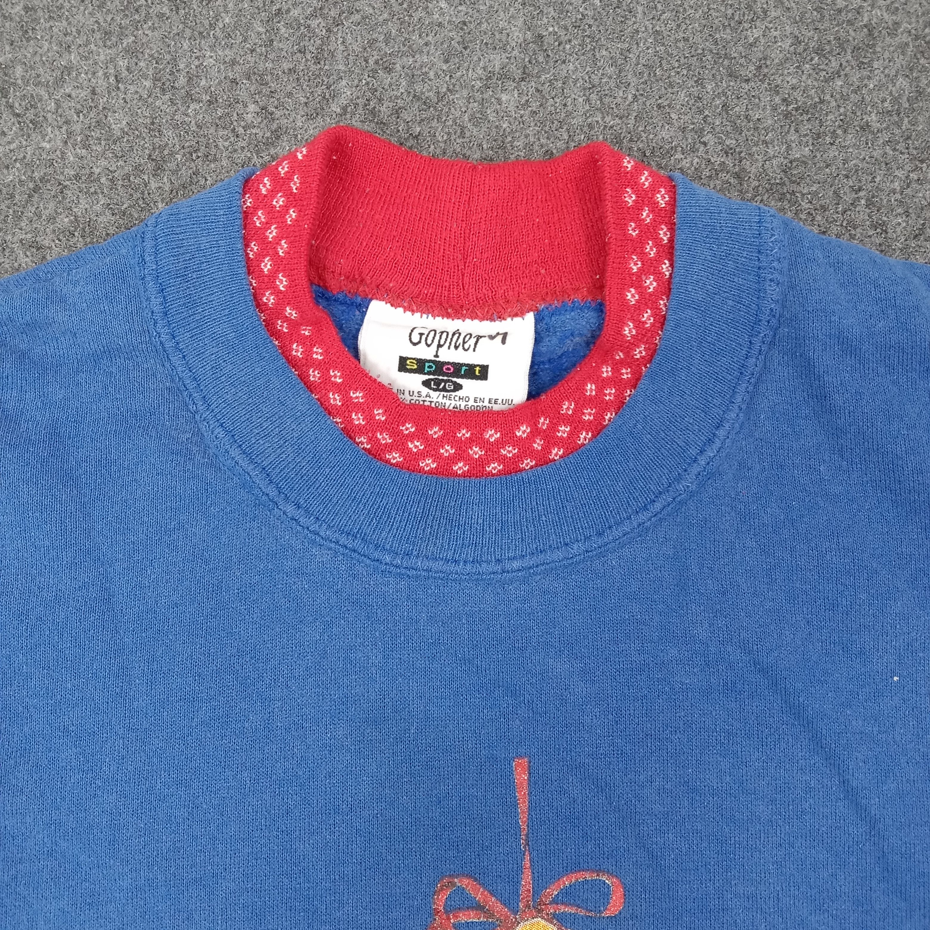 Vintage Vintage Gopher Sport Cats Lover 90s Sweatshirt C263N10 Size US M / EU 48-50 / 2 - 4 Thumbnail