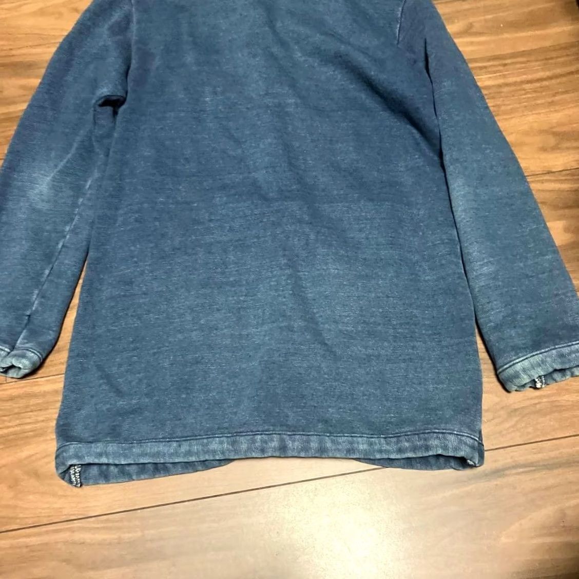 Vintage VINTAGE 45rpm Indigo Cotton Jersey Coverall Jacket Shirt Mens Size 1 Blue Used Japan 45rpm Workwear Size US XS / EU 42 / 0 - 7 Thumbnail
