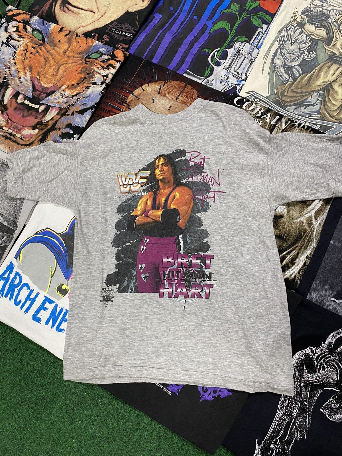 Vintage × WCW/nWo × WWF Vintage WWF Bret Hart Wrestling Tee Shirt Medium Size US M / EU 48-50 / 2 - 3 Thumbnail